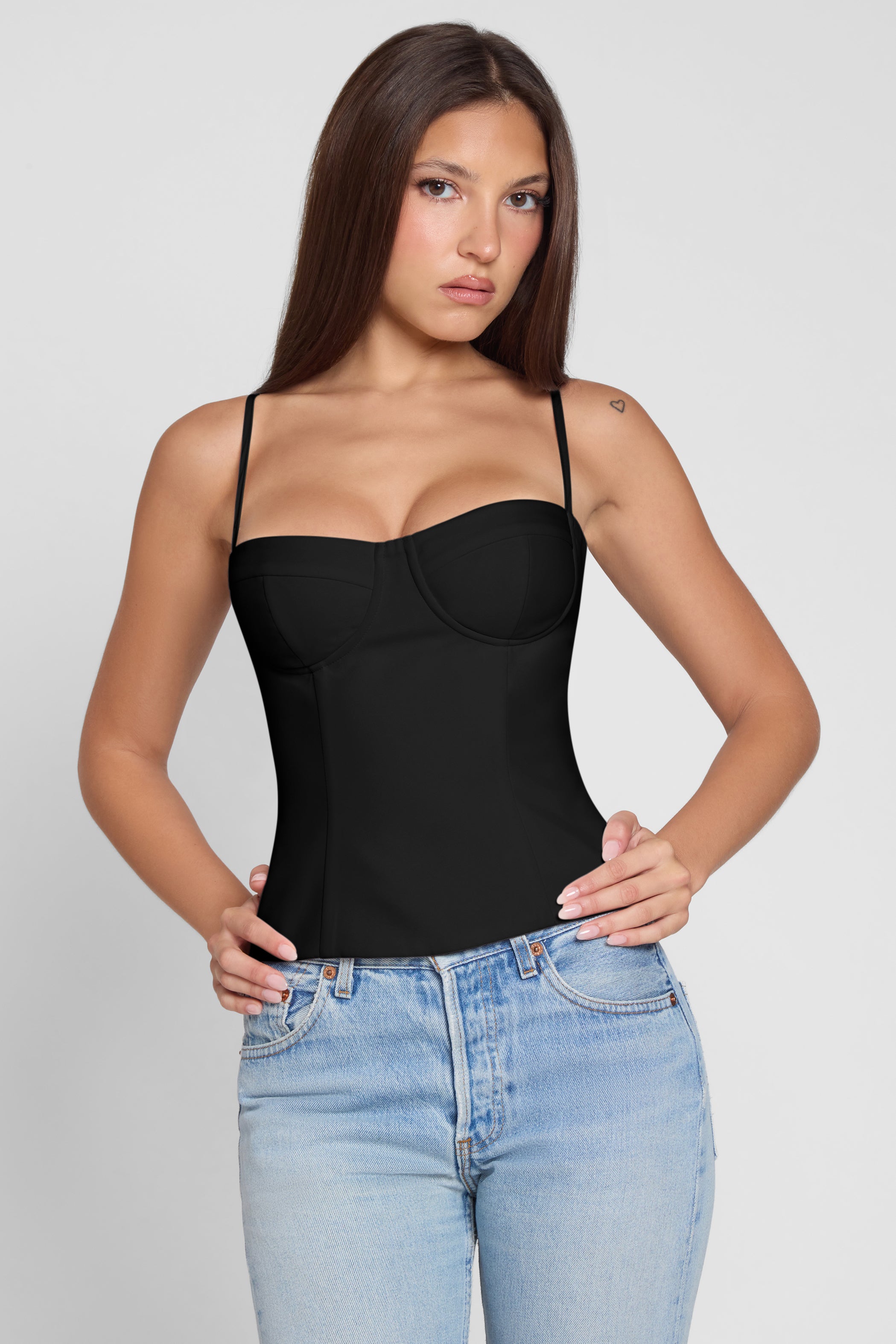 Bali Bustier Corset Top - Black