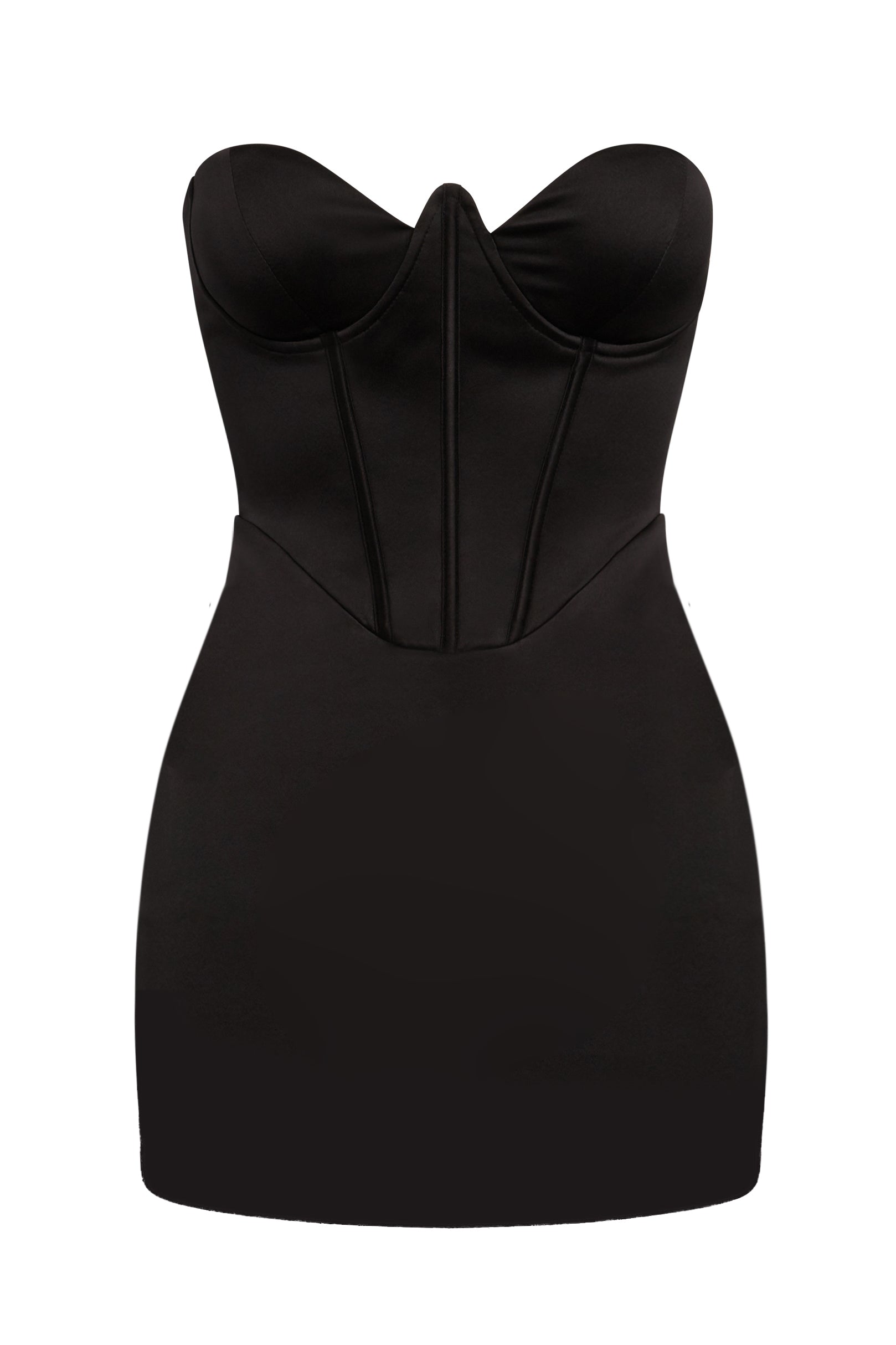 Tessuto Satin Corset Mini Dress