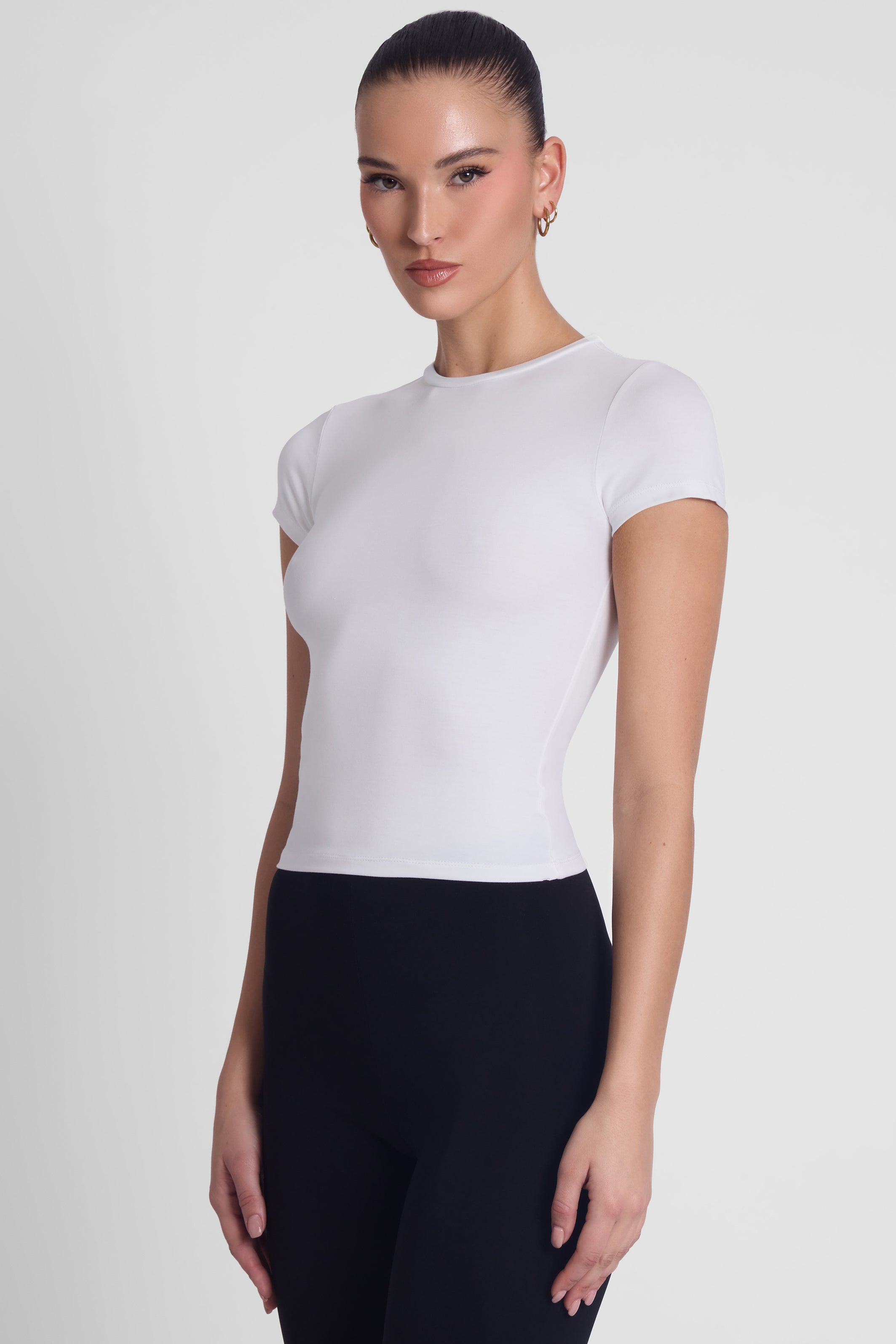 Everyday Jersey Short Sleeve Top - White