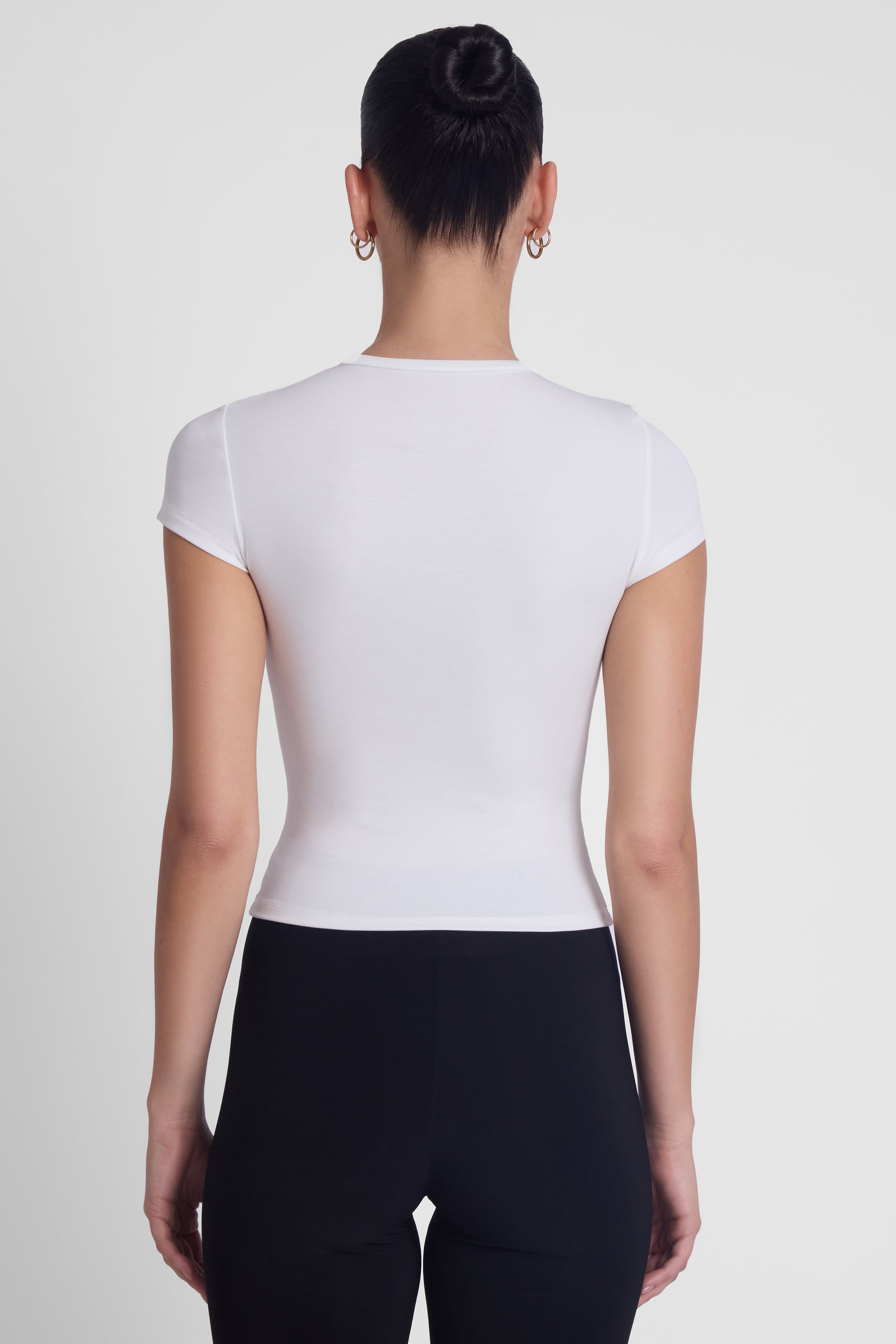 Everyday Jersey Short Sleeve Top - White