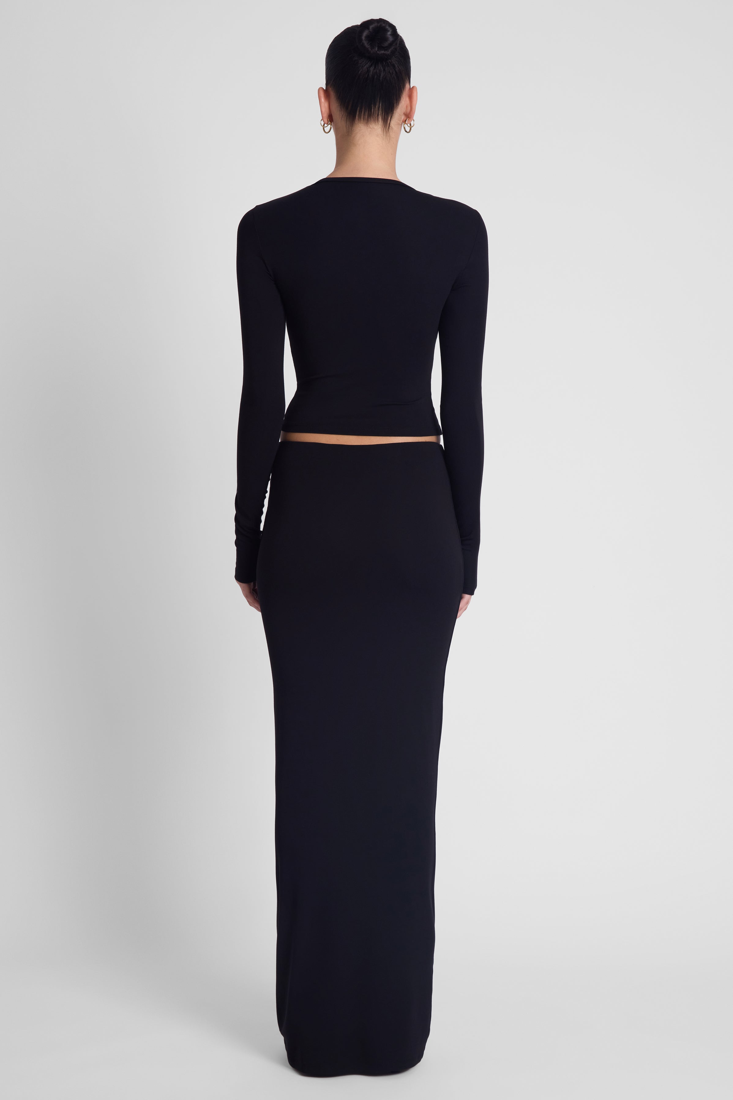 Jupe longue en jersey Everyday - Noir