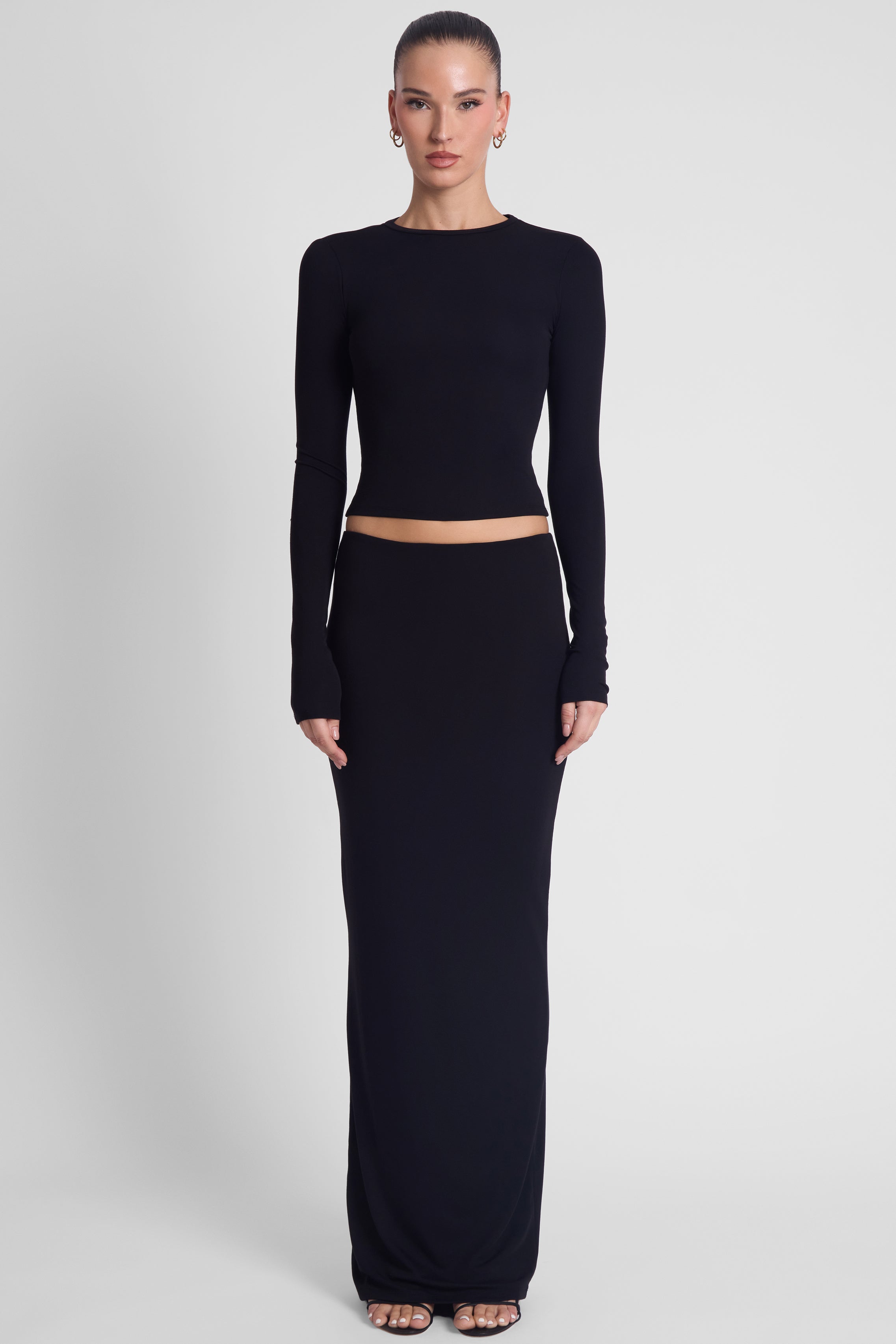 Everyday Jersey Maxi Skirt - Black