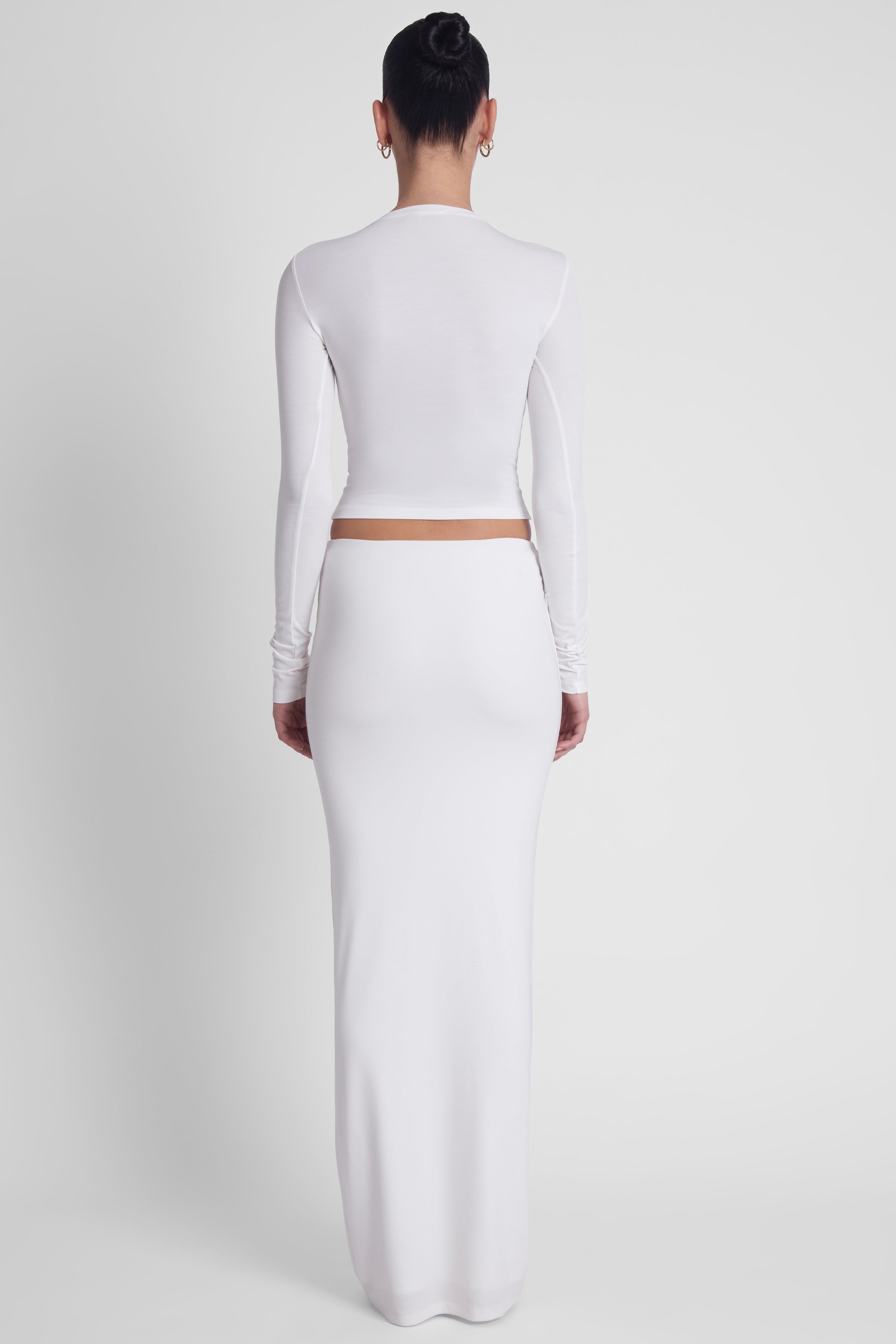 Jupe longue en jersey Everyday - Blanc