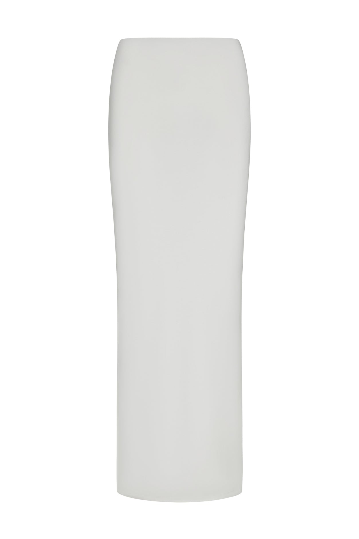 Everyday Jersey Maxi Skirt in White, back view.