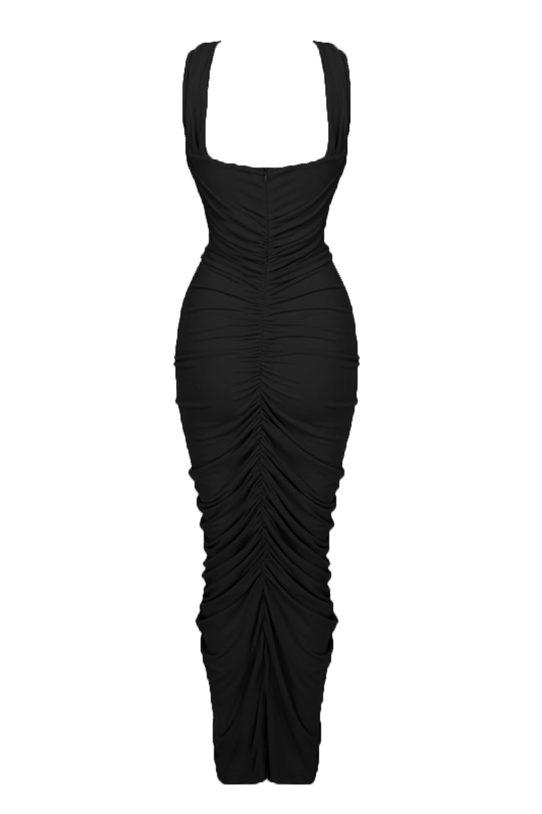 Bloom Floral Cut Out Maxi Dress - Black