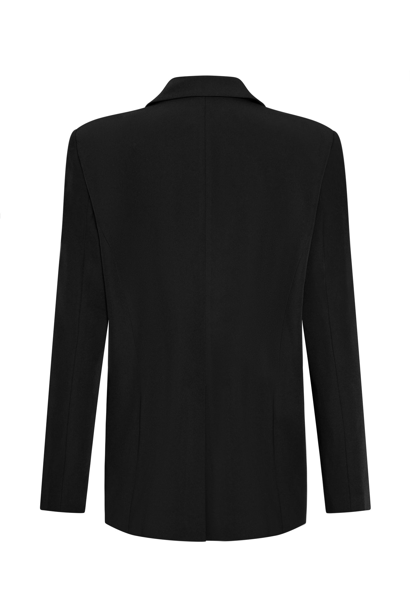 Classic Column Oversized Blazer - Black