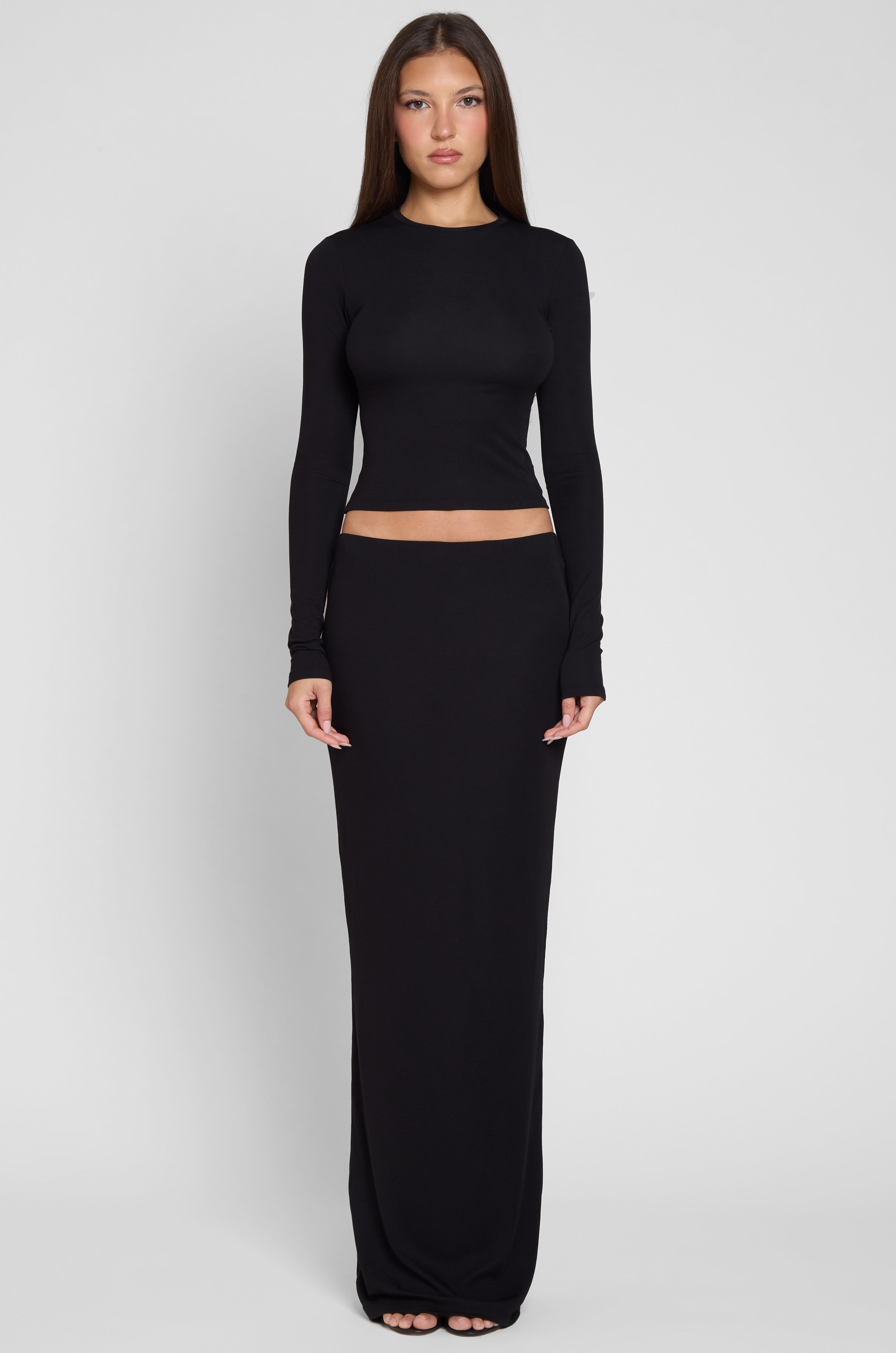 Everyday Jersey Long Sleeve Top - Black