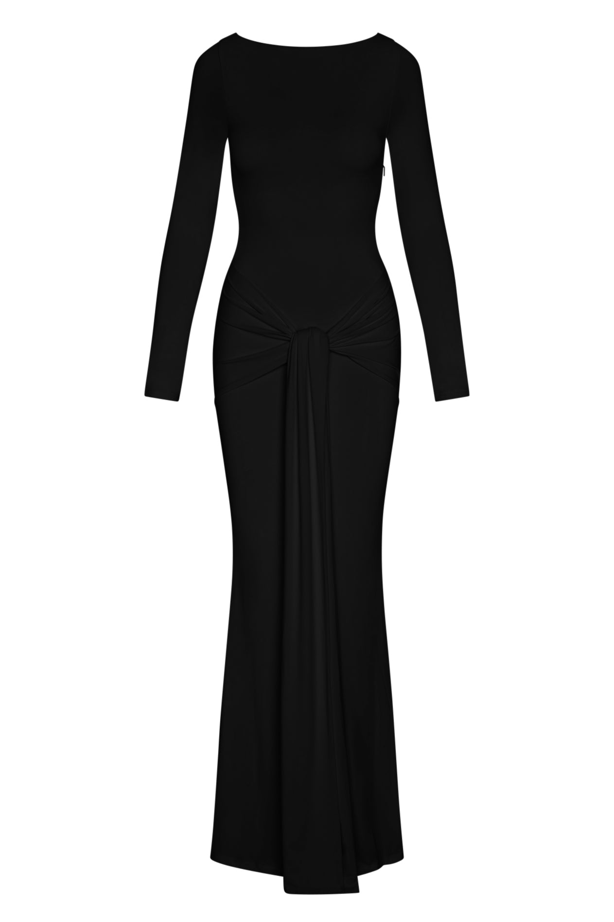 Oasis Knot Maxi Dress - Black
