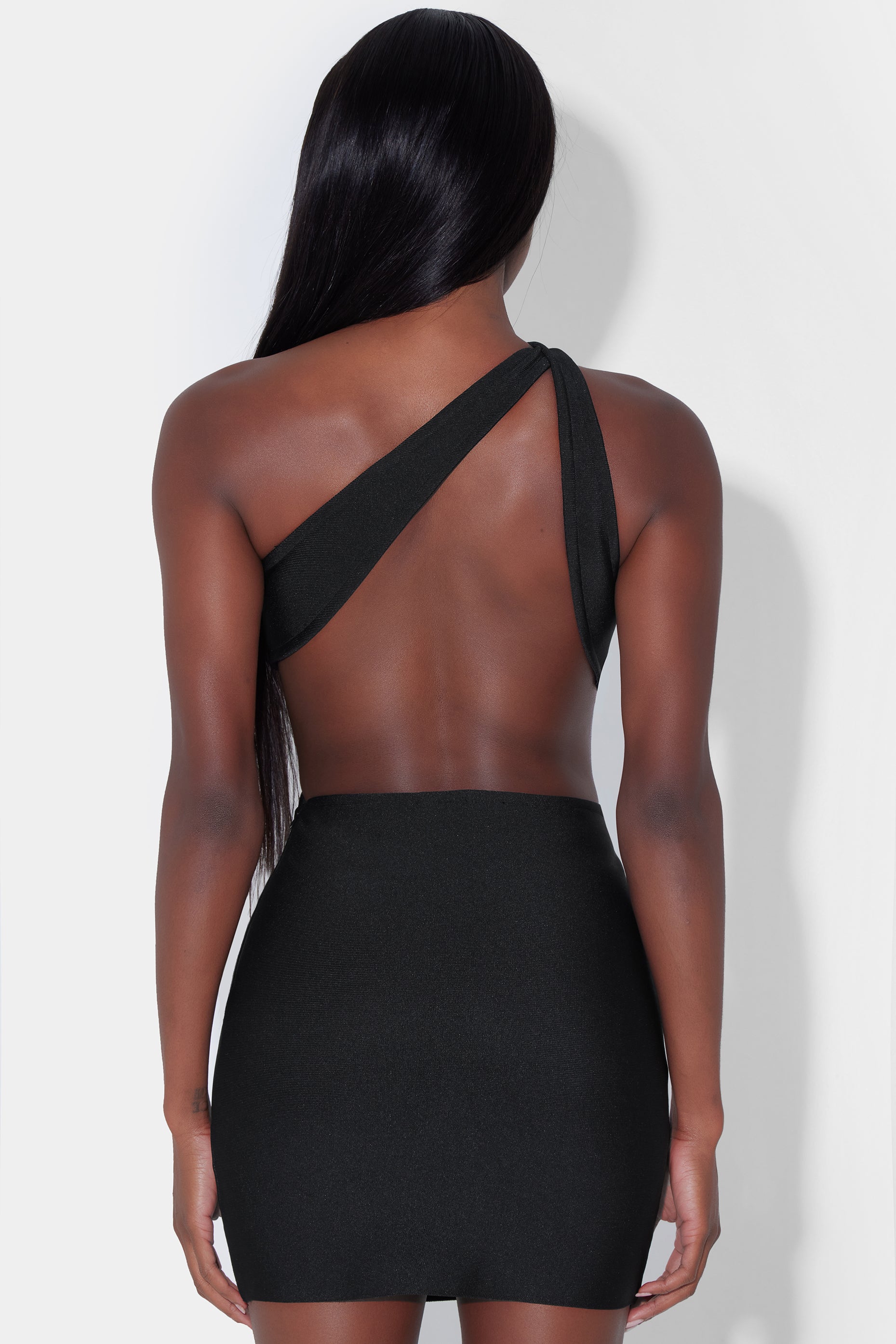 Vixen Cut Out Bandage Dress - Black.