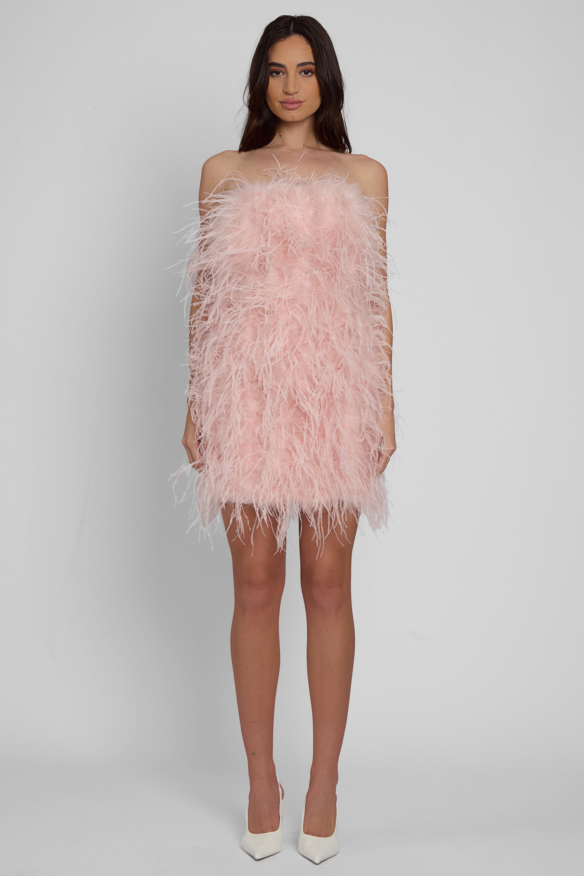 Pink Feather Dress