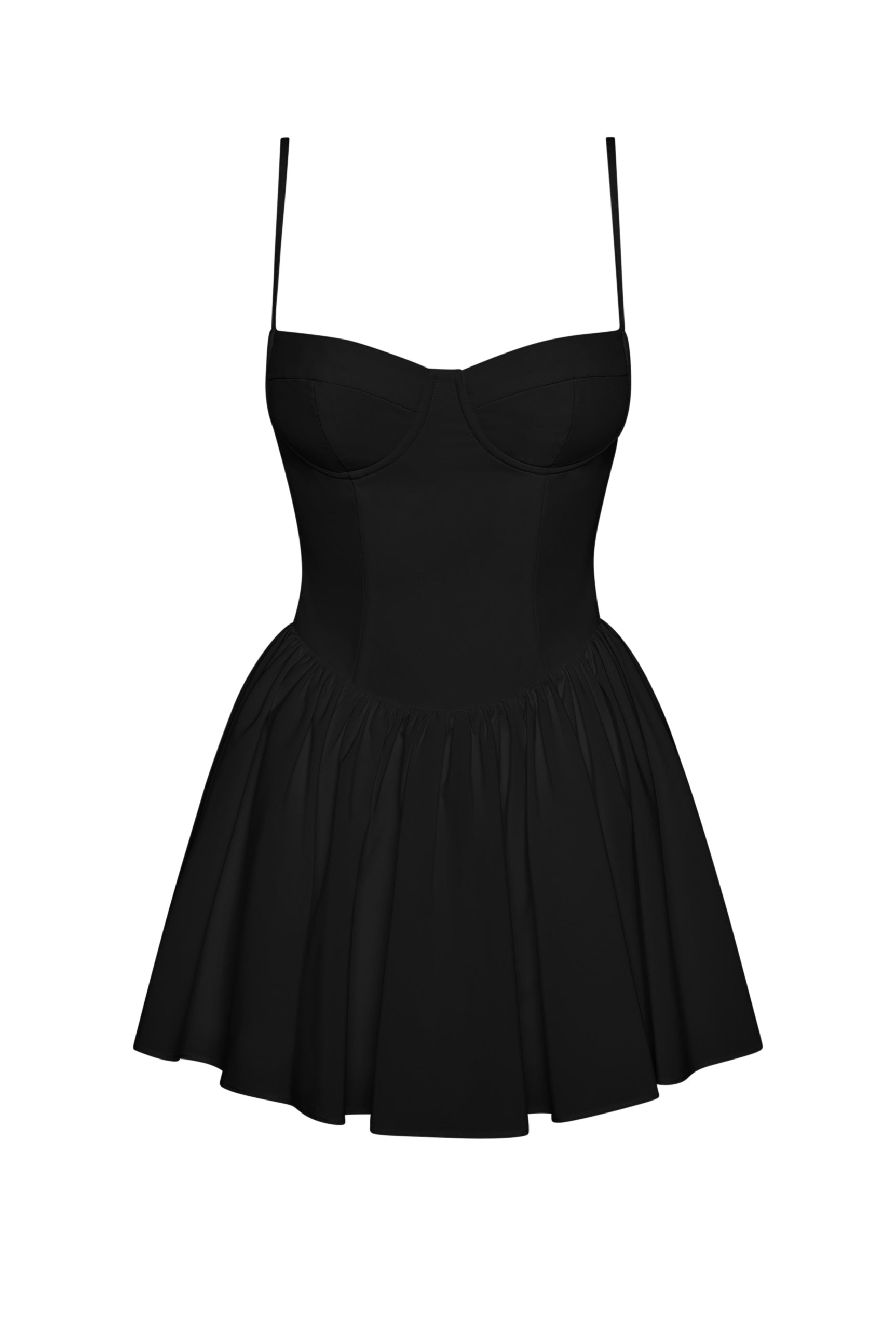 Bellini Bustier Mini Dress - Black