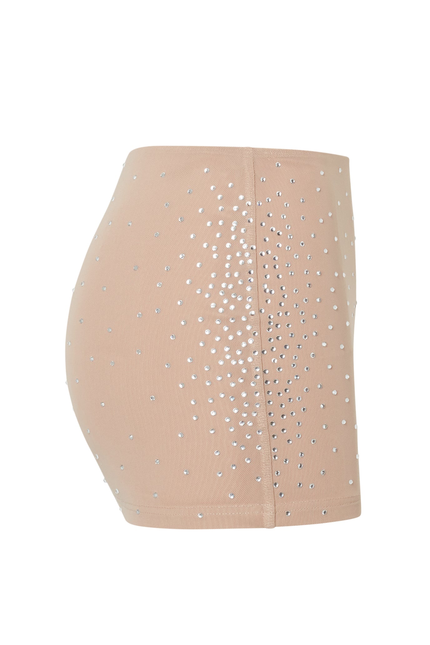 Nuria Crystal Embellished Mesh Mini Skirt.