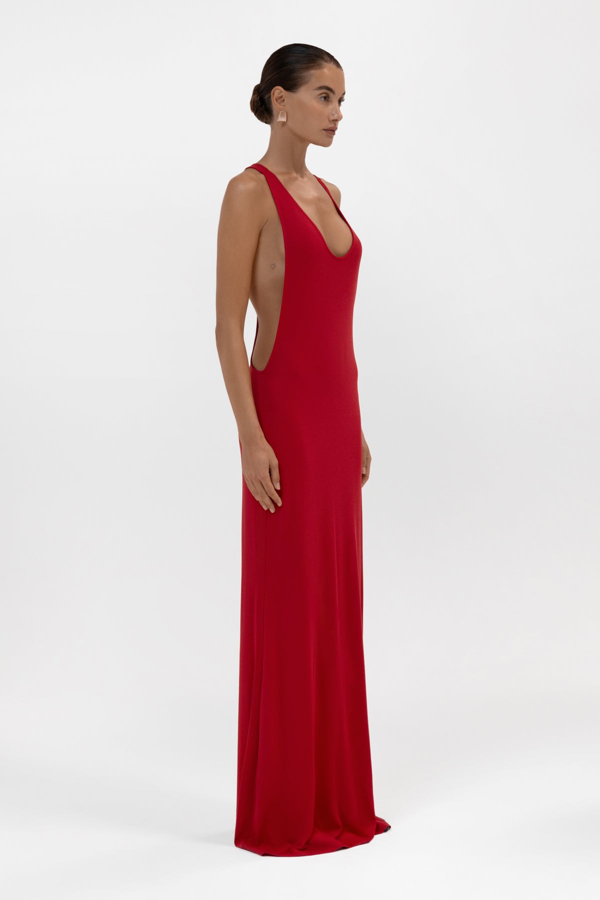 Everyday Jersey Racerback Maxi Dress - Red