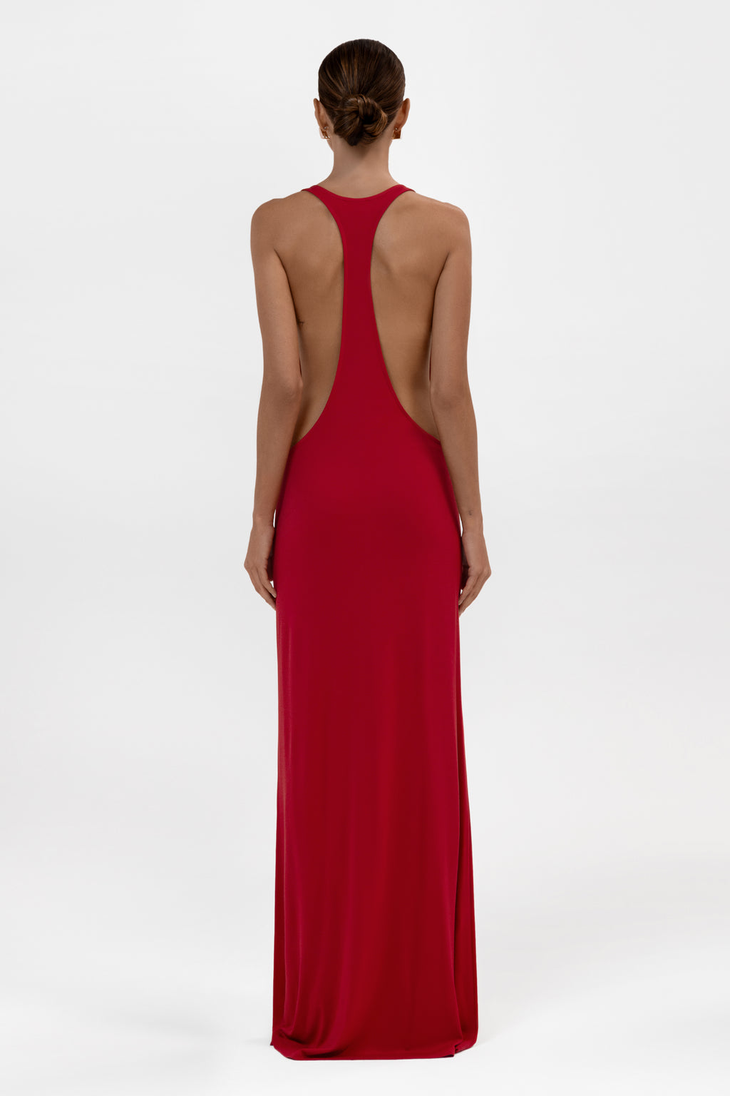 Everyday Jersey Racerback Maxi Dress - Red