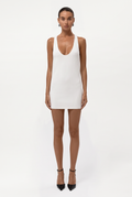 Everyday Jersey Racerback Mini Dress - White