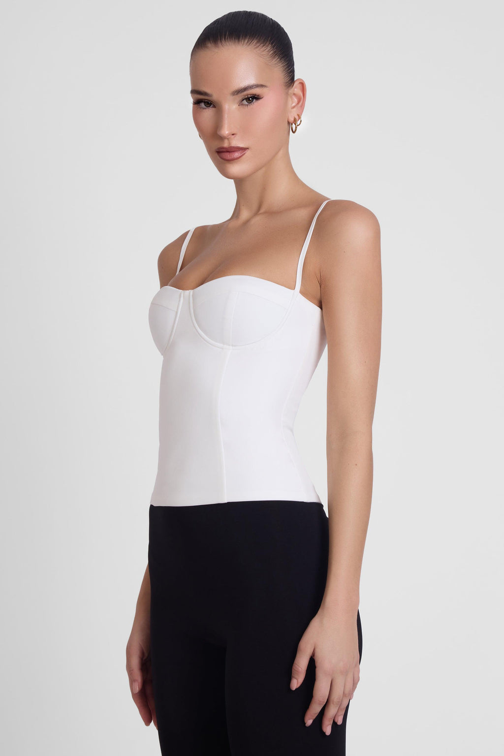 Bali Bustier Corset Top - White