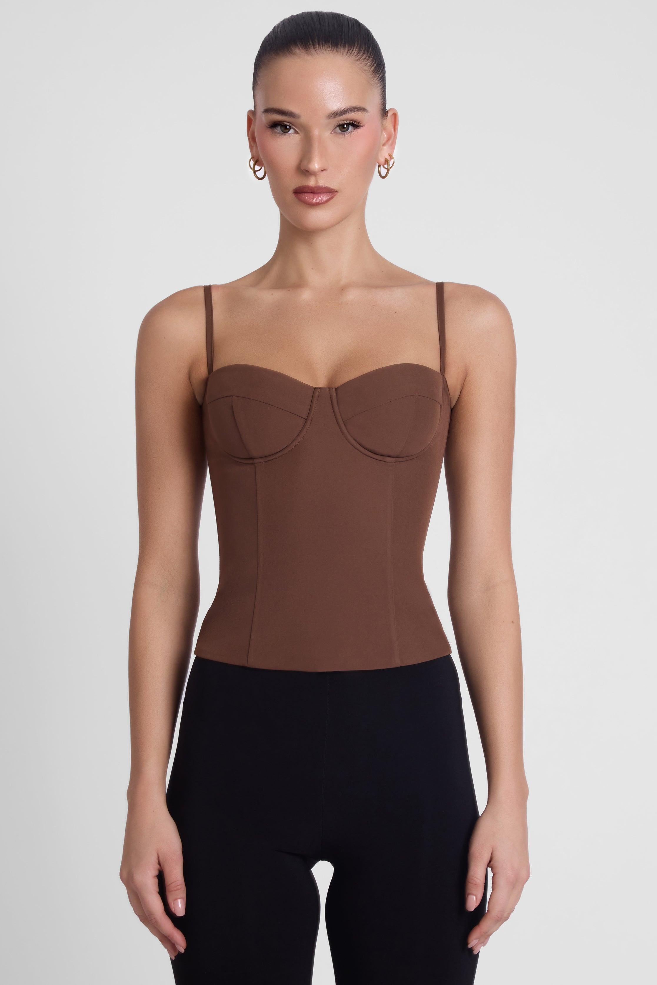 Bali Bustier Corset Top - Brown