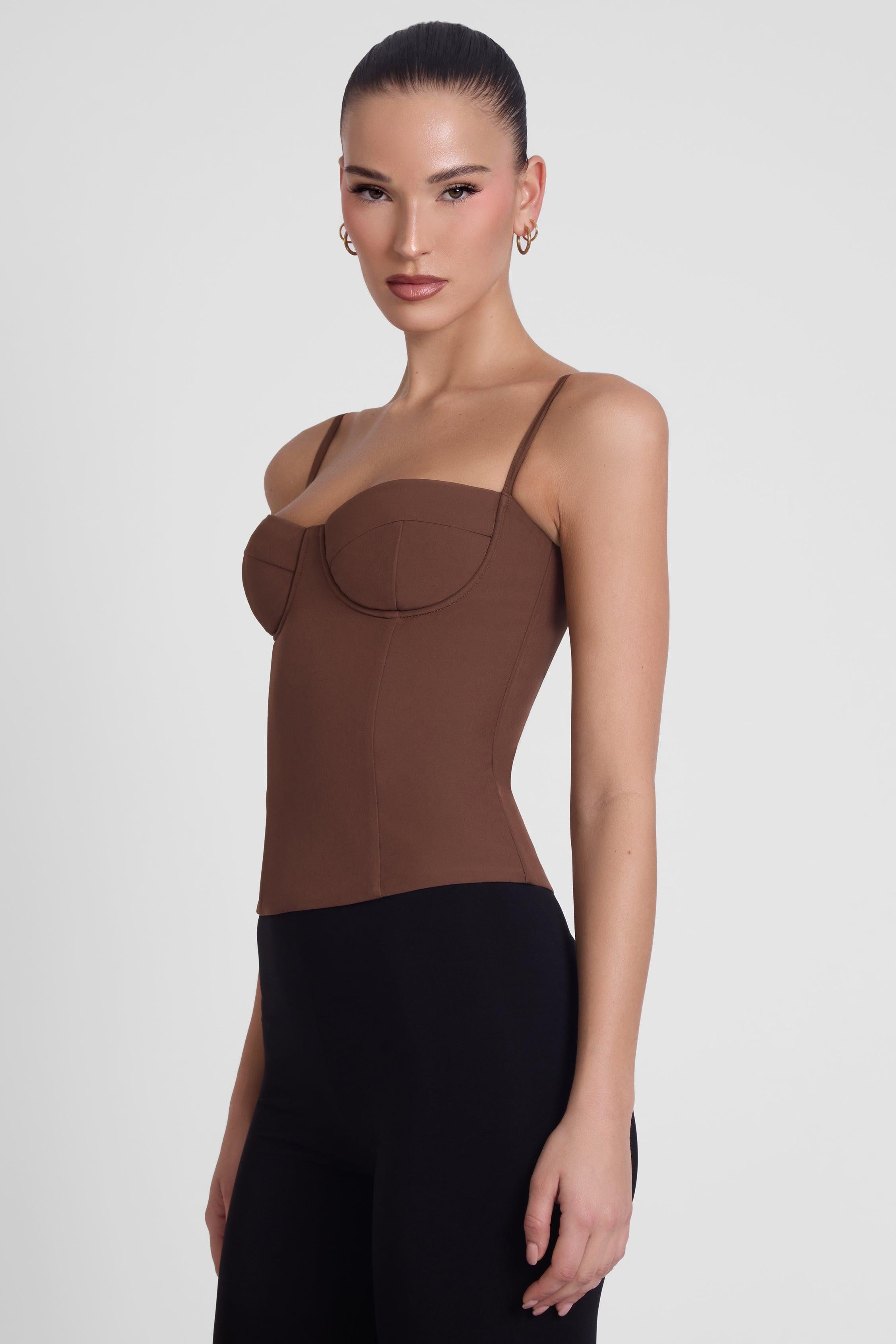 Bali Bustier Corset Top - Brown
