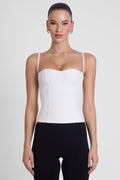 Bali Bustier Corset Top - White