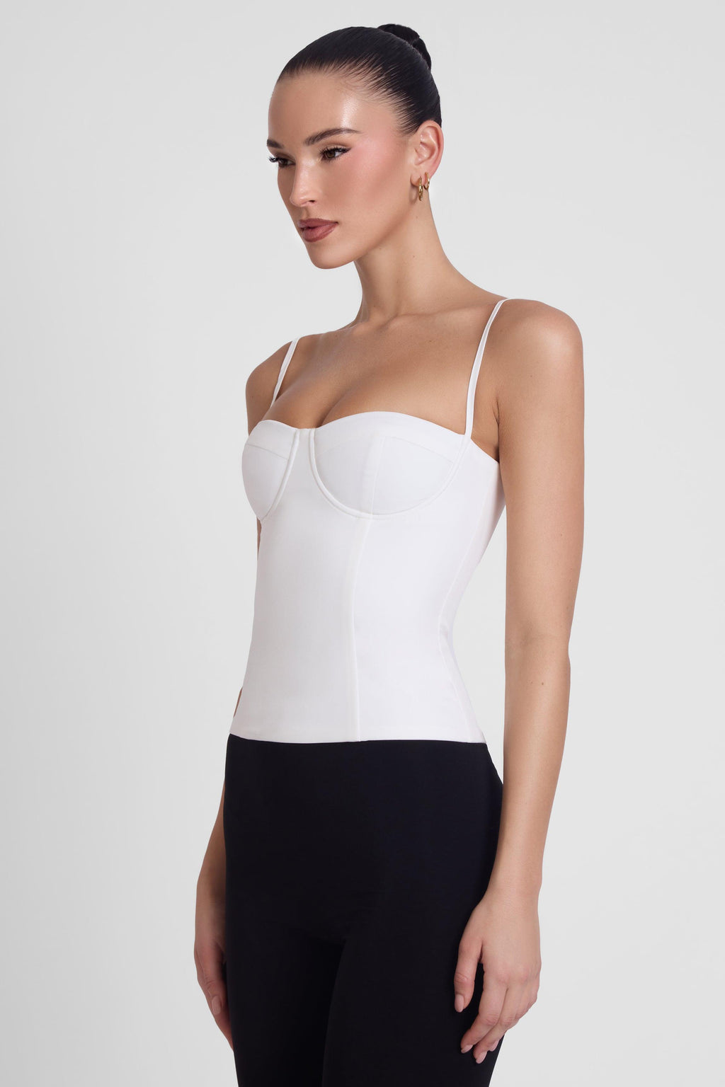 Bali Bustier Corset Top - White