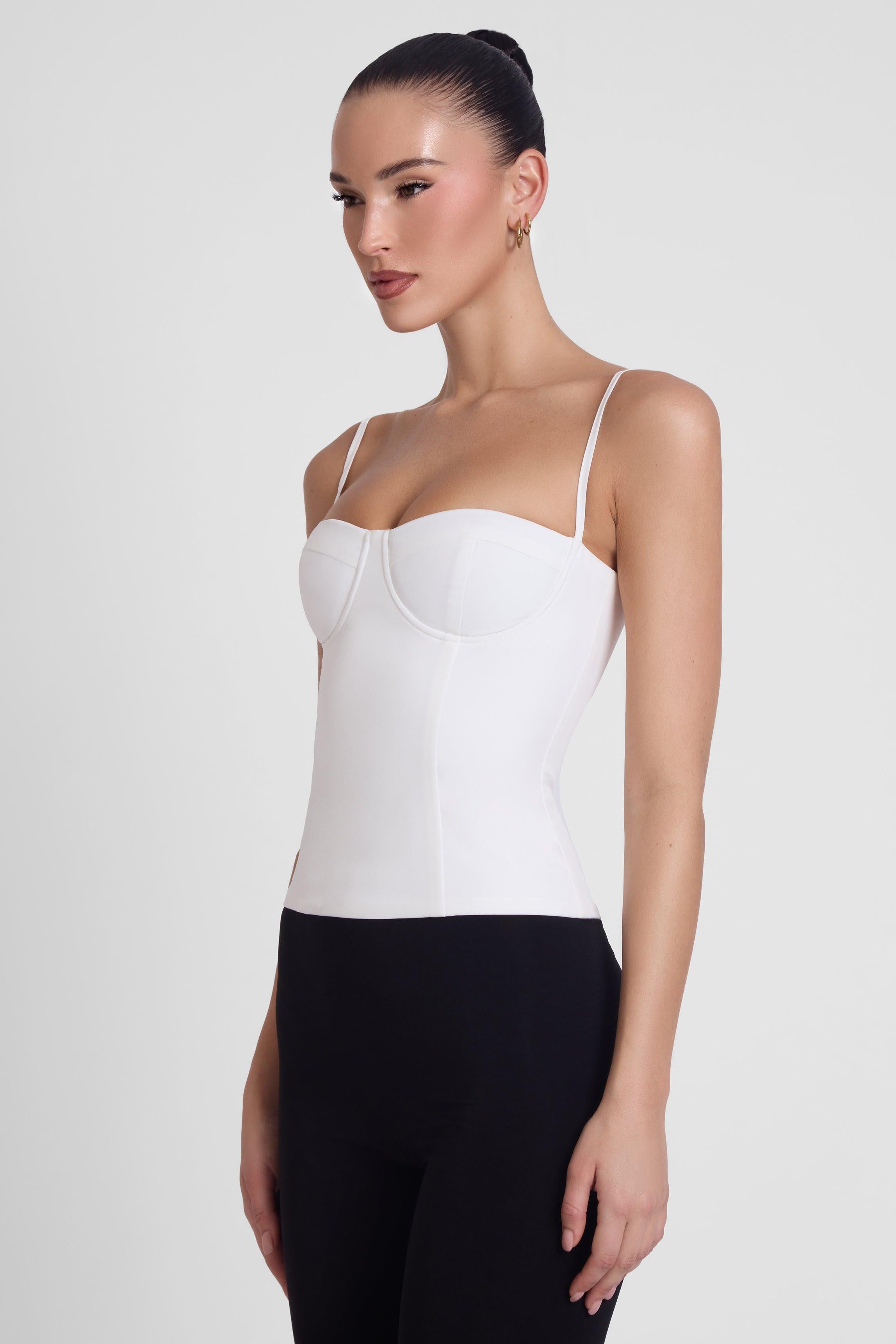 Bali Bustier Corset Top - White