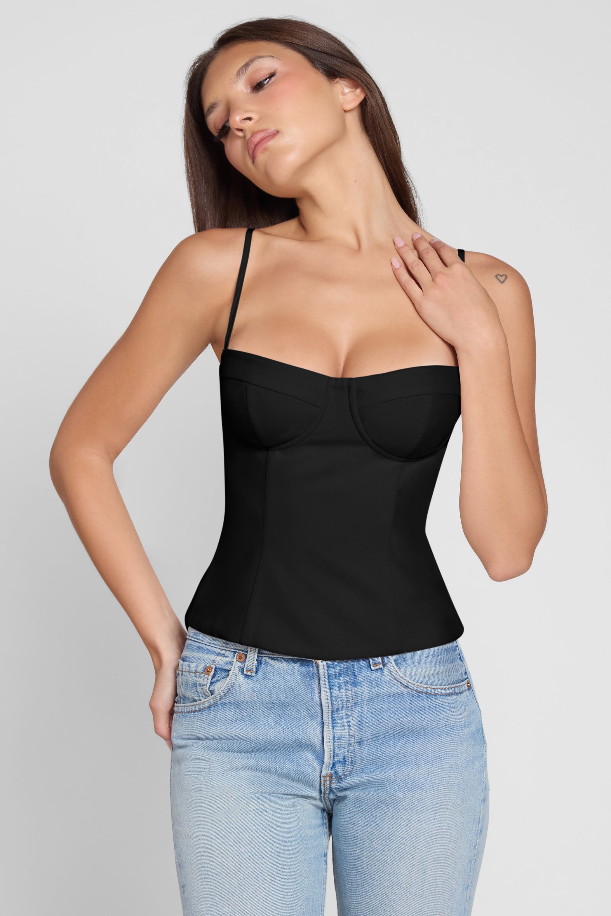 Bali Bustier Corset Top - Black