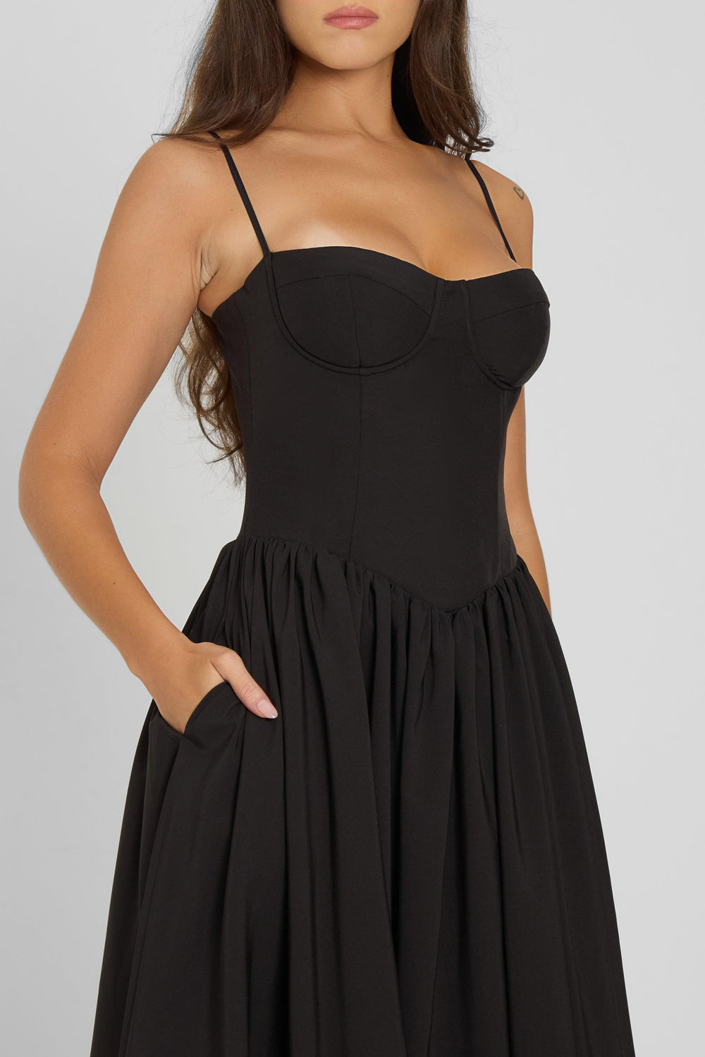 Ballerina Bustier Midi Dress
