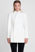 Cairo Hourglass Belted Coat - White