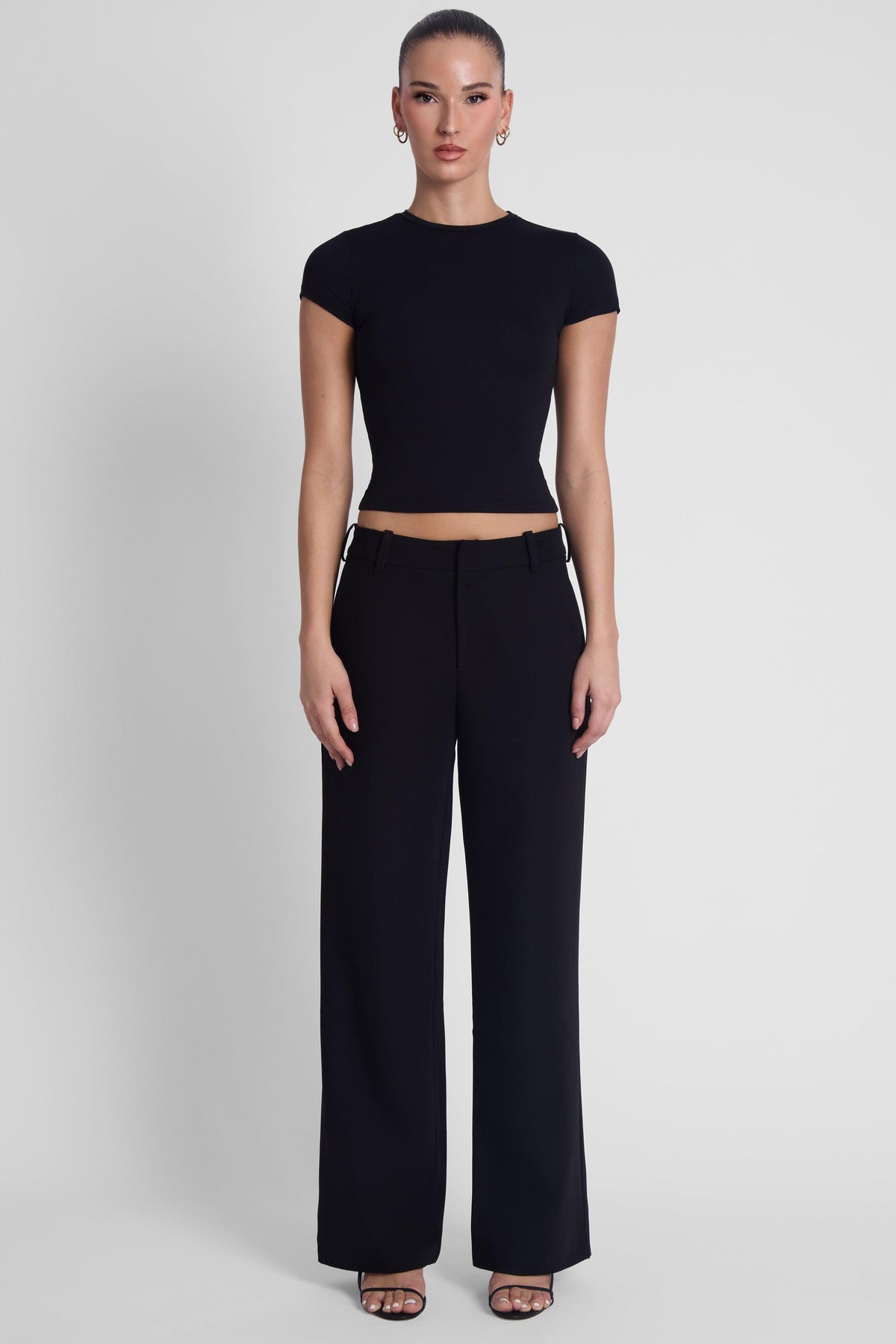 Classic Column Straight Trousers - Black – LEAU