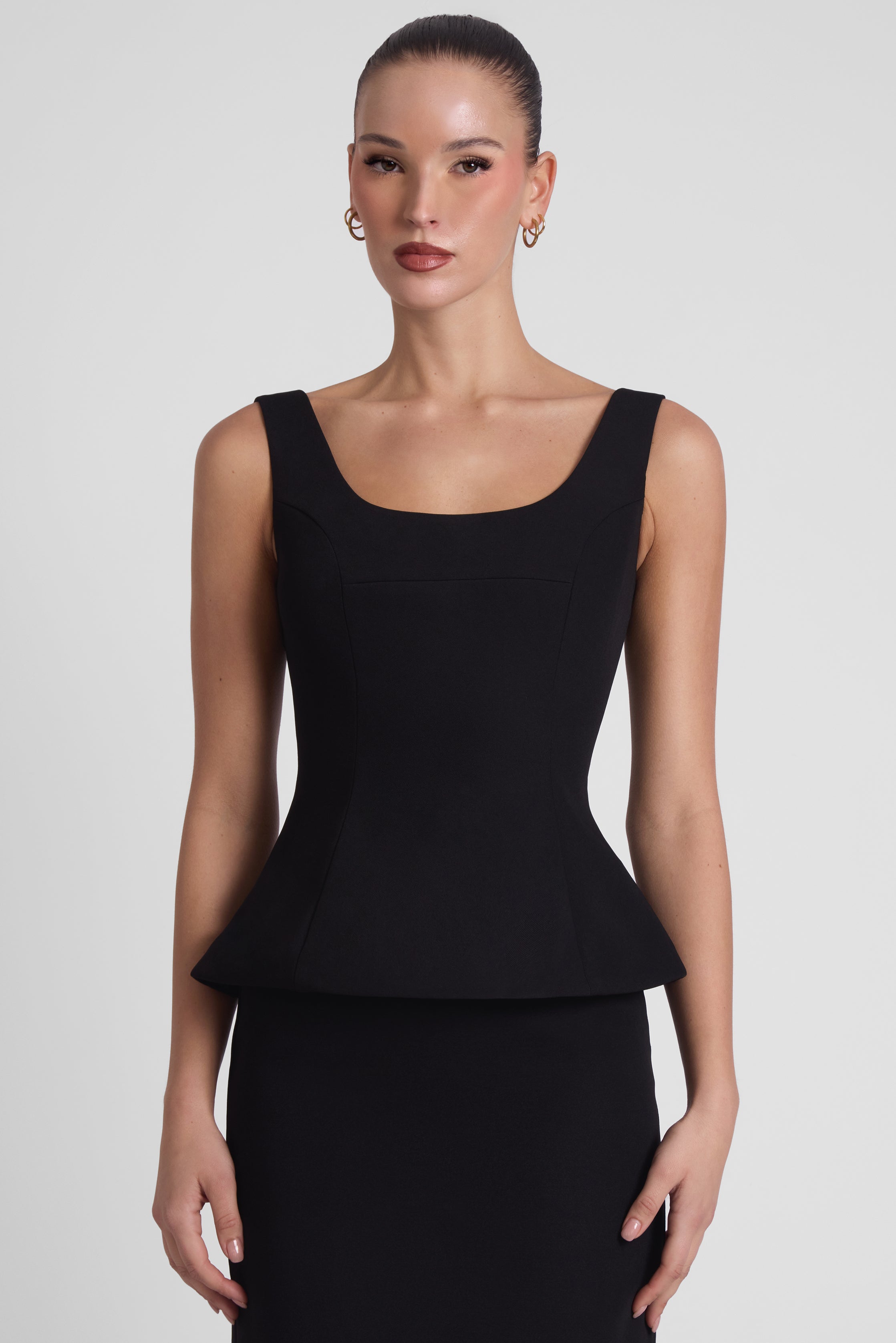 Calesia Contour Bustier Top - Black