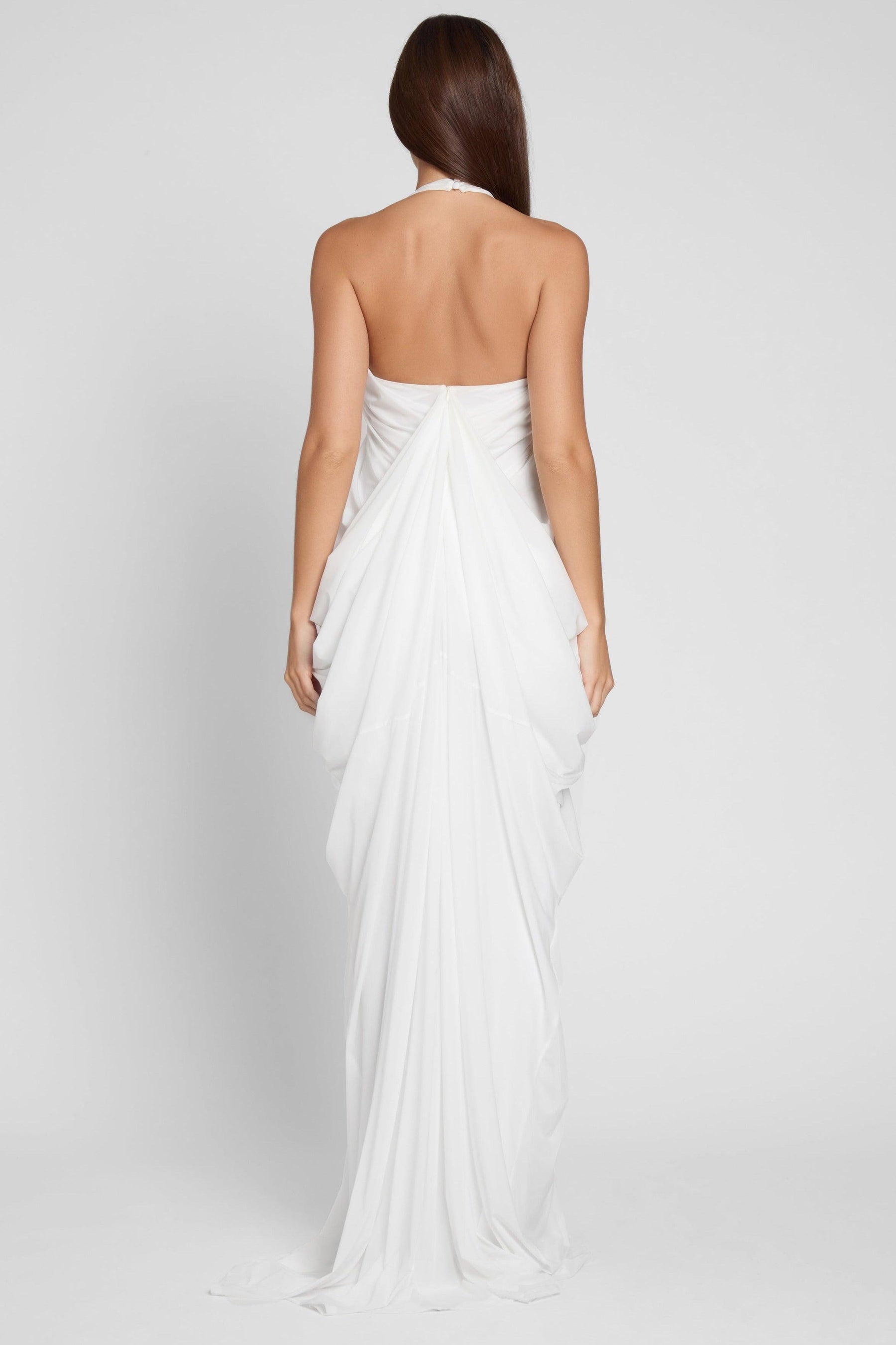 Cascade Drape Dress