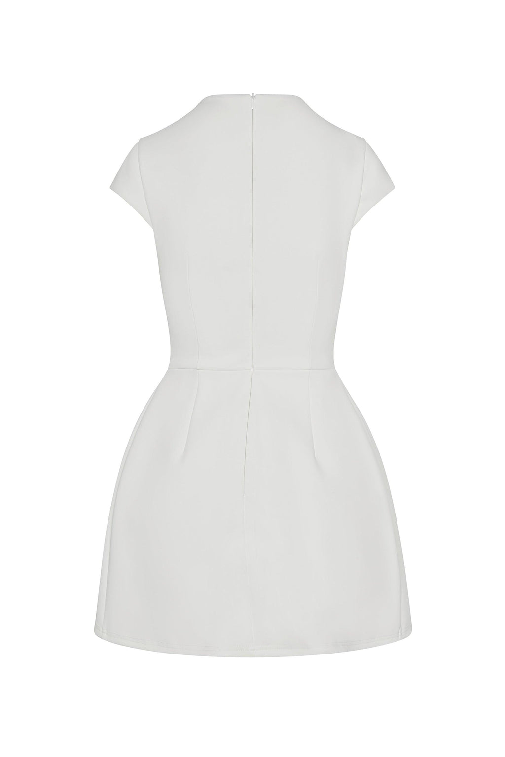 cap sleeve white dress Ivory Cotton Midi - Casual Dresses 58 CARE Hand Wash Cold White Satin Dress w/ Pearl