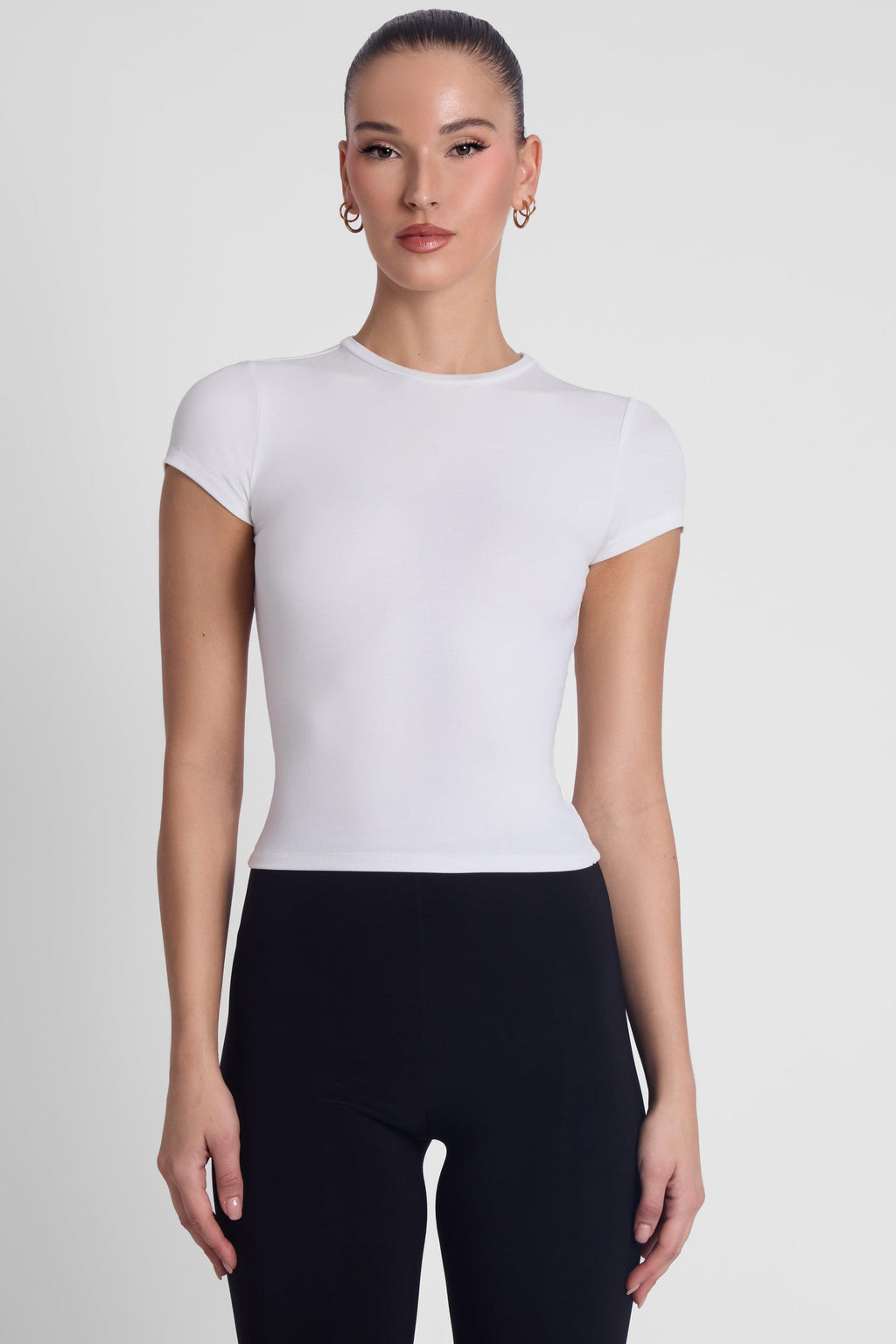 Everyday Jersey Short Sleeve Top - White