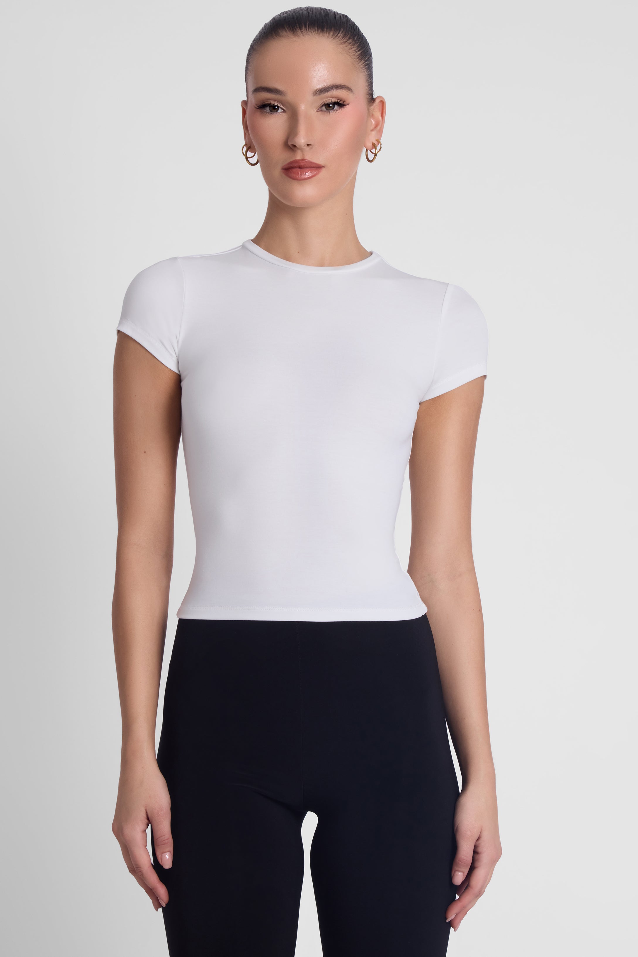 Everyday Jersey Short Sleeve Top - White