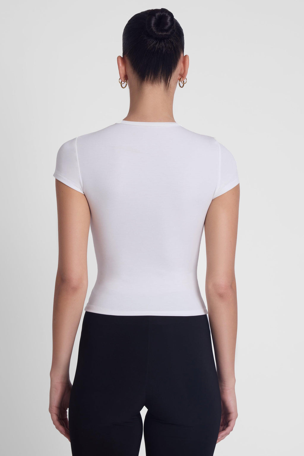 Everyday Jersey Short Sleeve Top - White