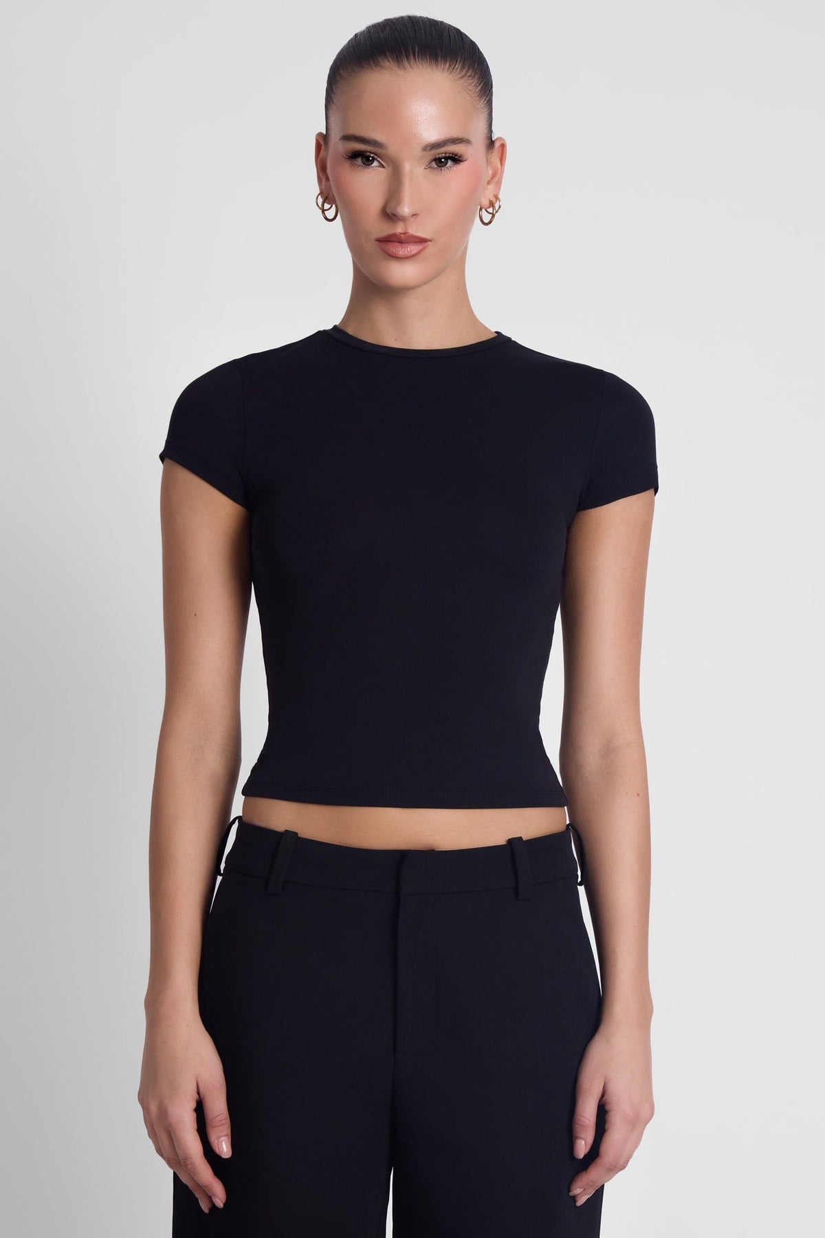 LEAU Everyday Jersey Short Sleeve Top Black