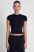 Everyday Jersey Short Sleeve Top - Black