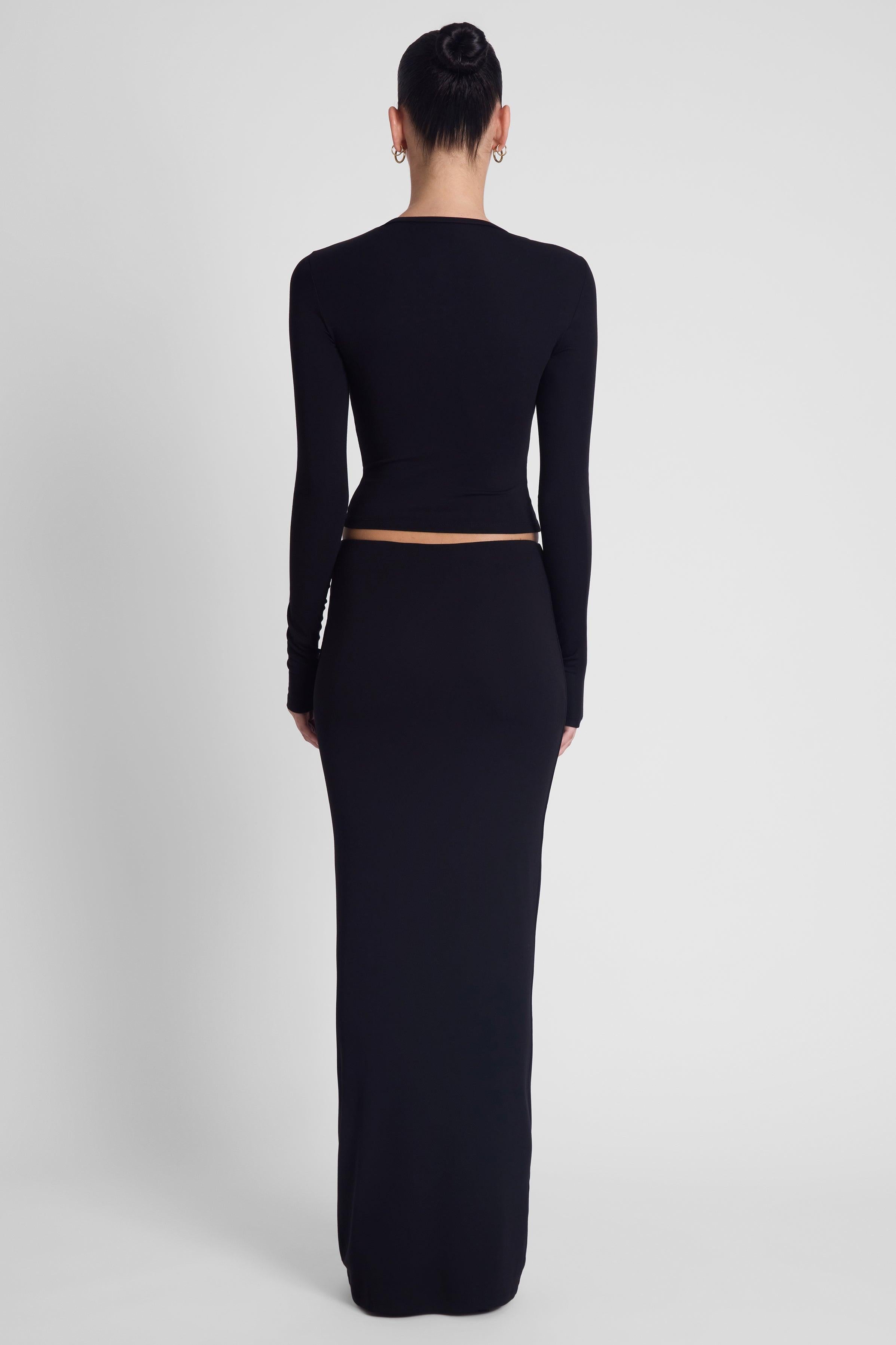 Everyday Jersey Maxi Skirt - Black