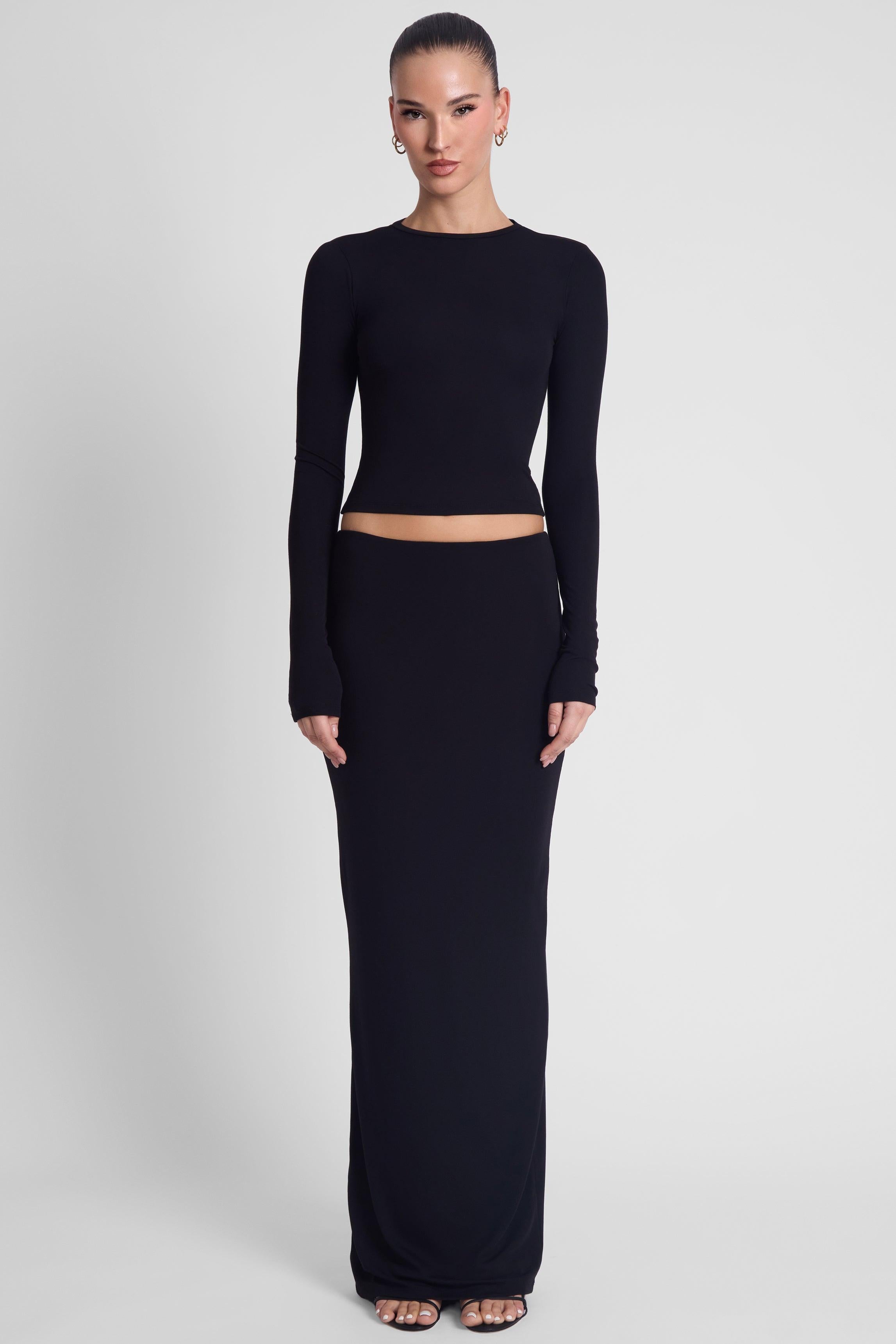 Everyday Jersey Maxi Skirt - Black