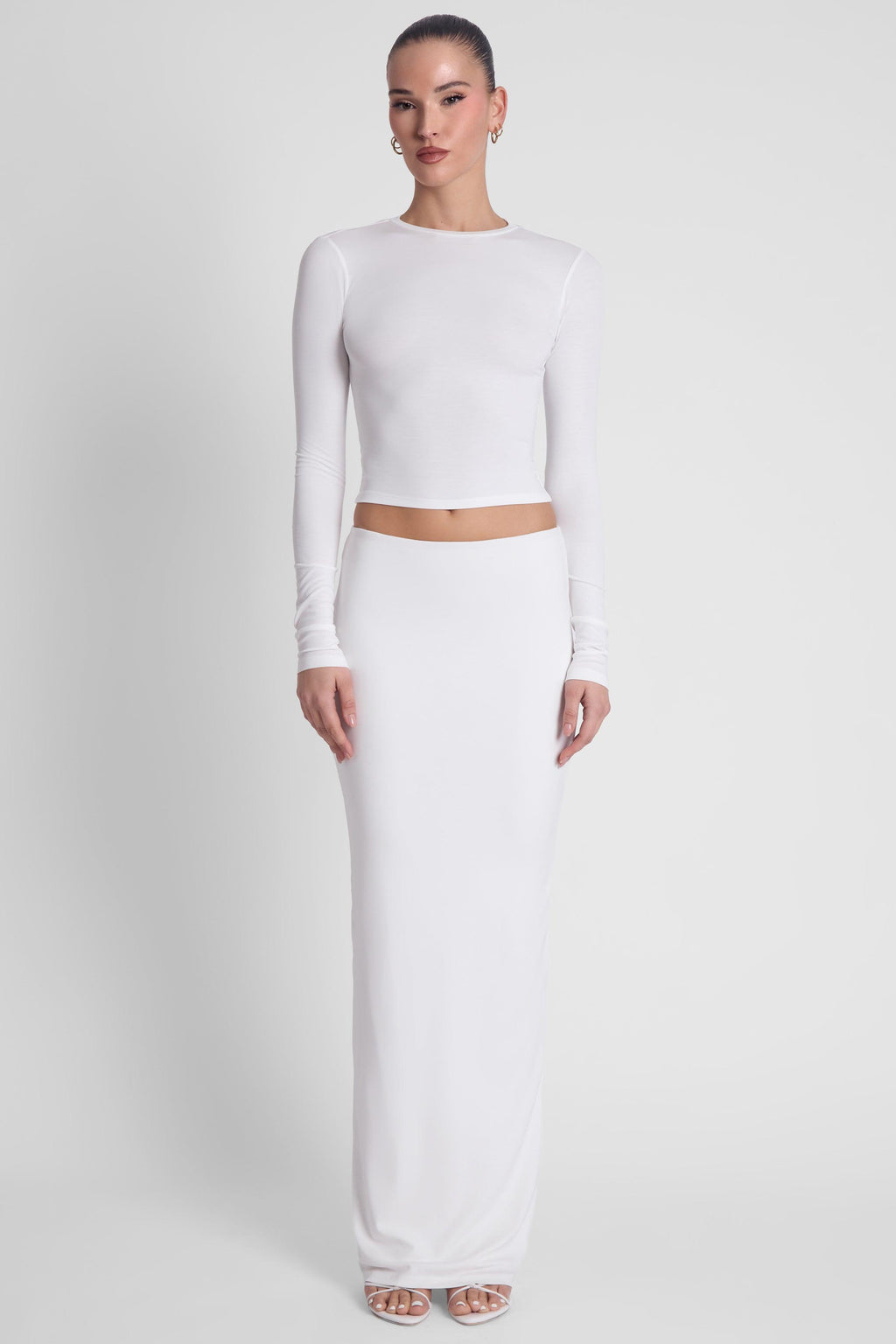 Everyday Jersey Maxi Skirt - White