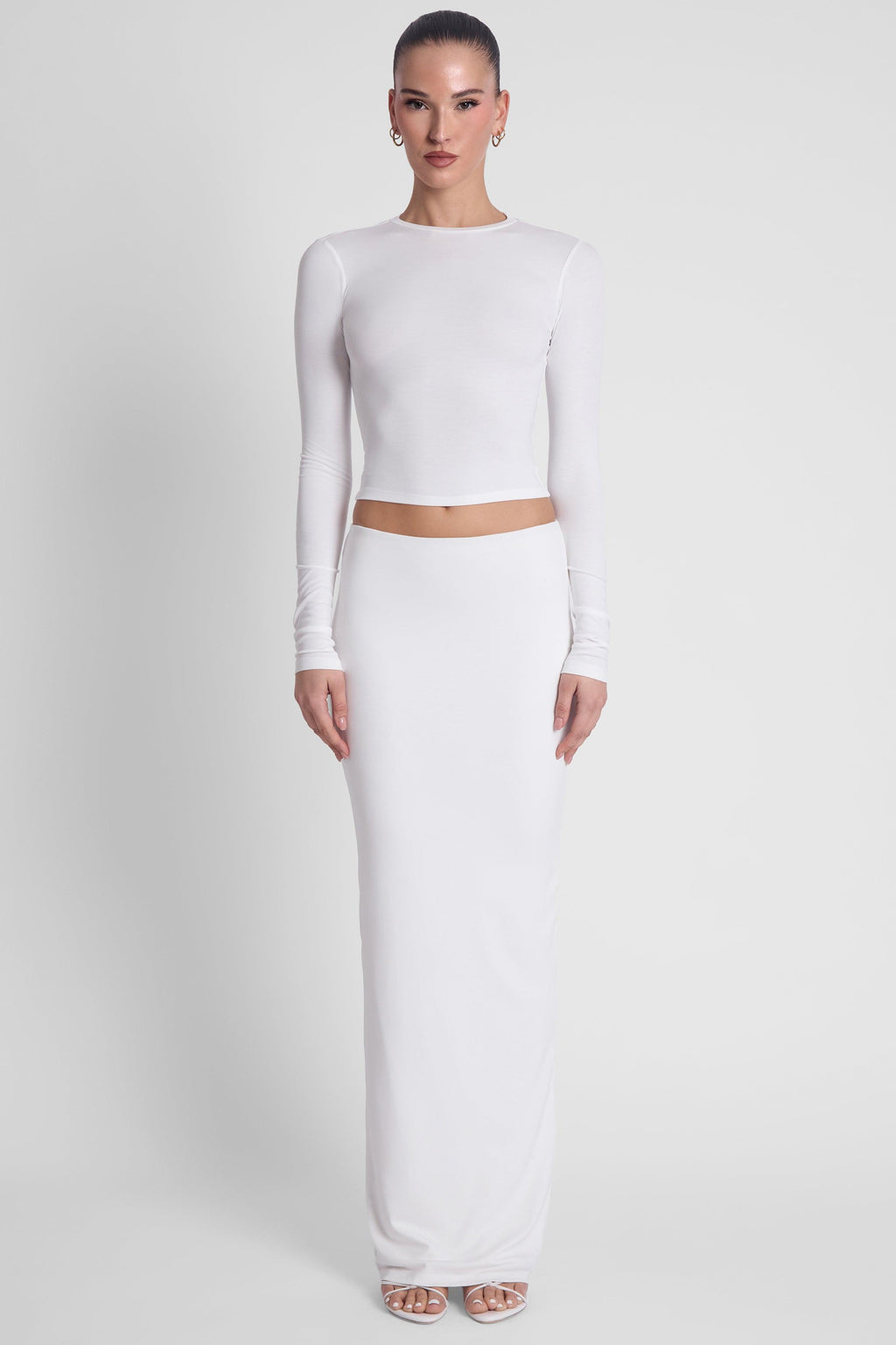 Everyday Jersey Maxi Skirt - White