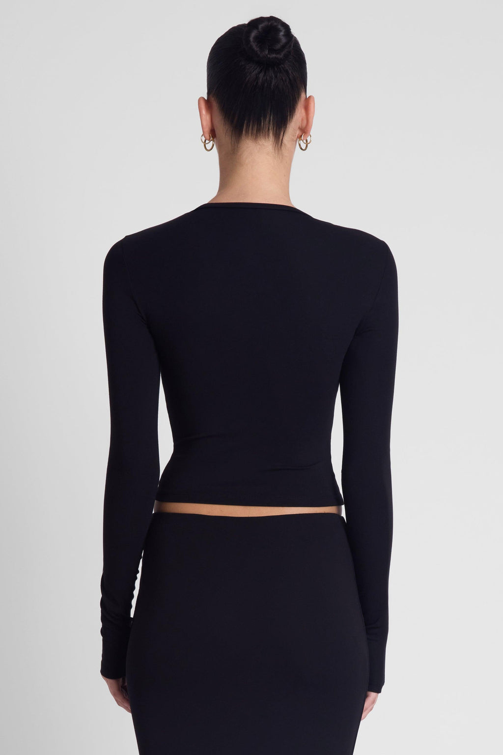 Everyday Jersey Long Sleeve Top - Black