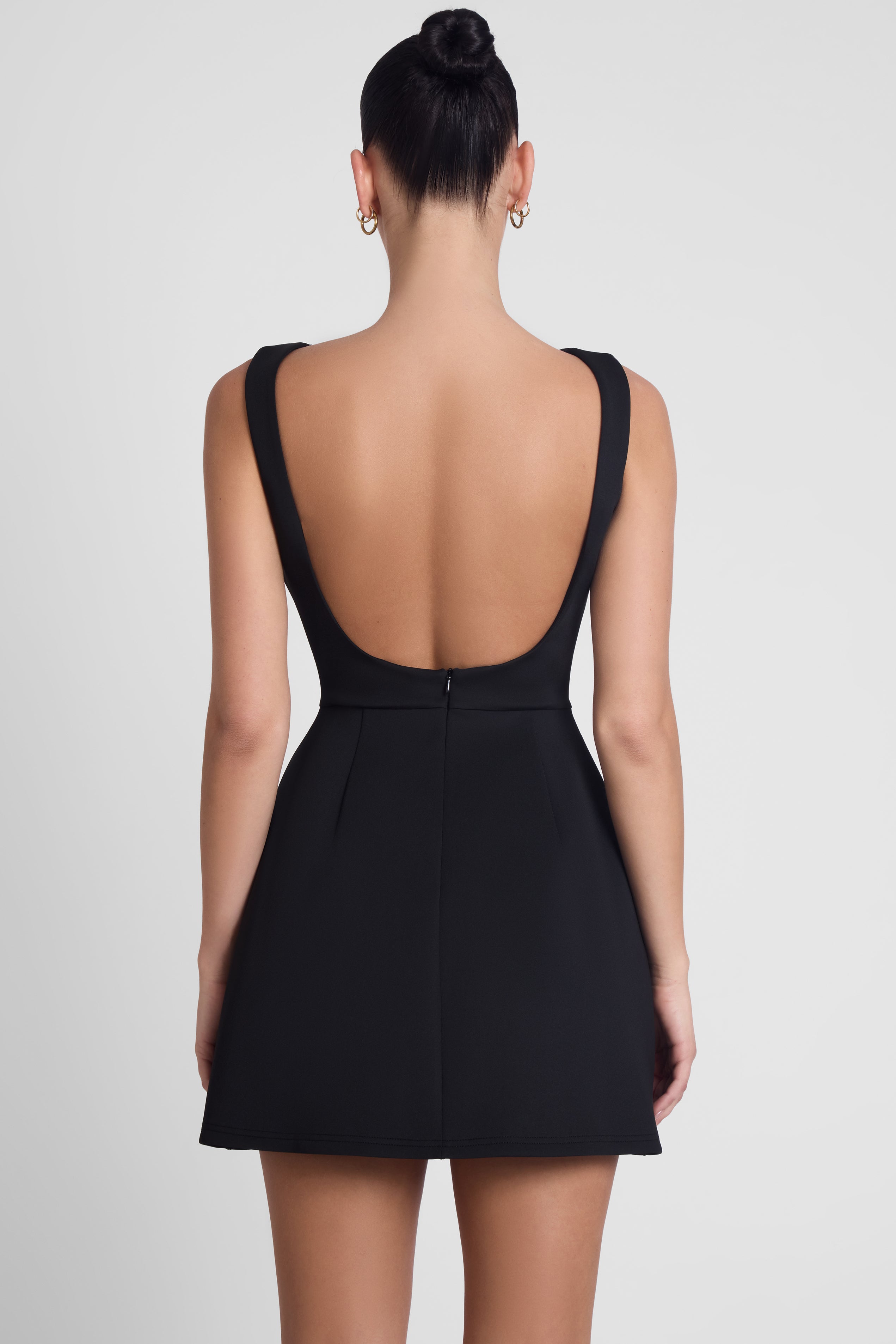 Robe bustier mini sans manches Estelle - Noir