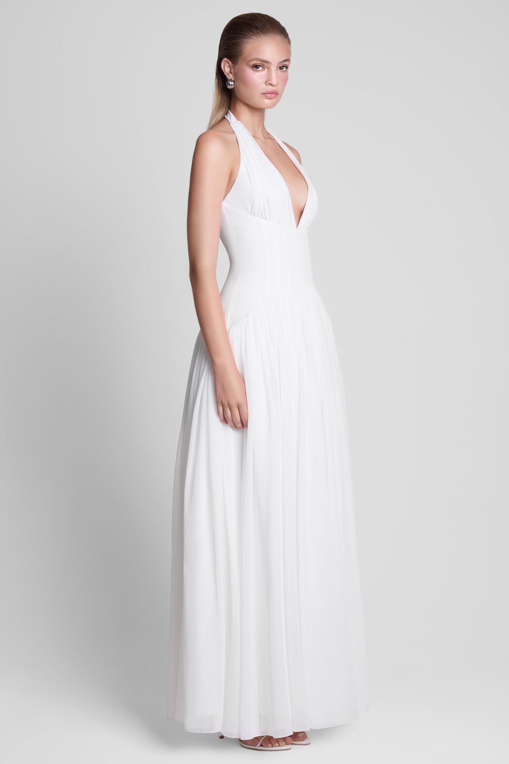 Harlowe Corset Maxi Dress - White