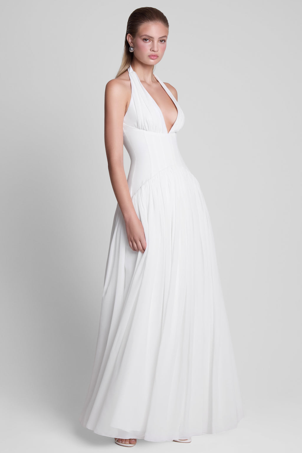 Harlowe Corset Maxi Dress - White