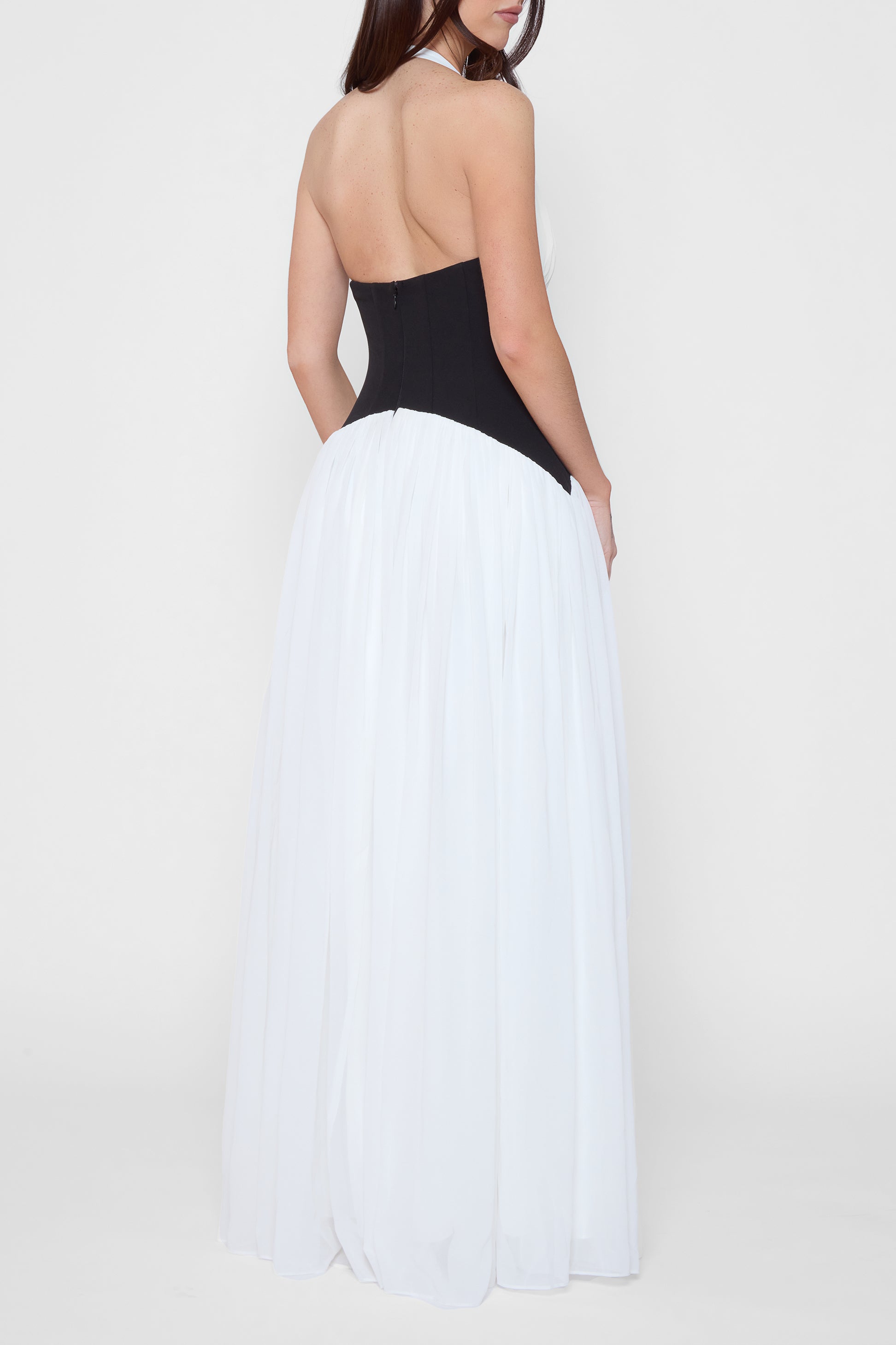 Harlowe Contrast Corset Maxi Dress