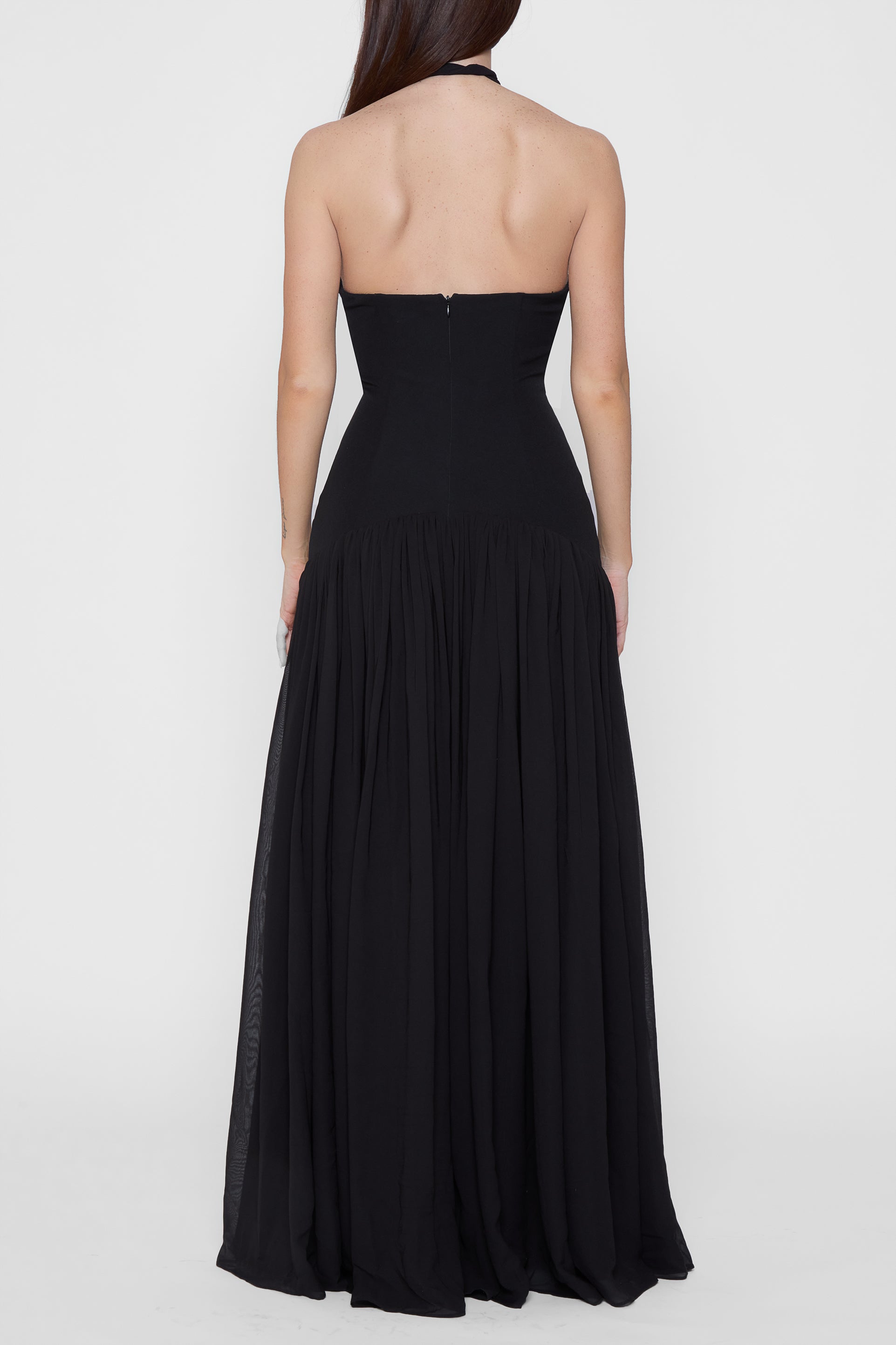 Harmony Halter Corset Maxi Dress