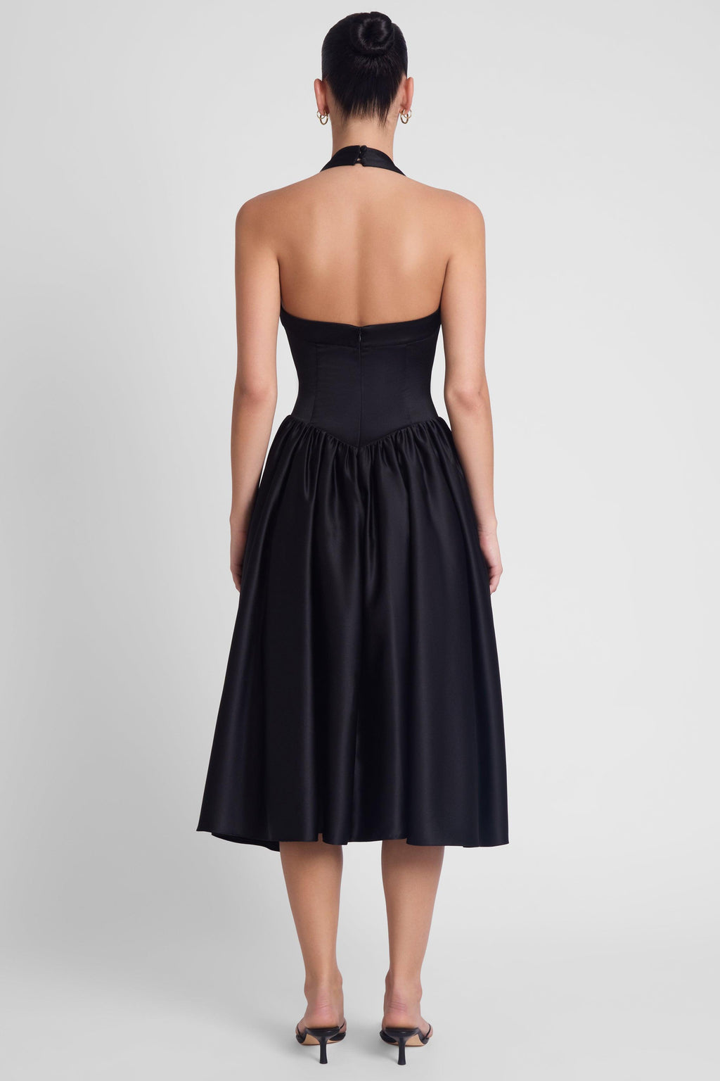 Robe corset mi-longue dos nu Hart - Noir