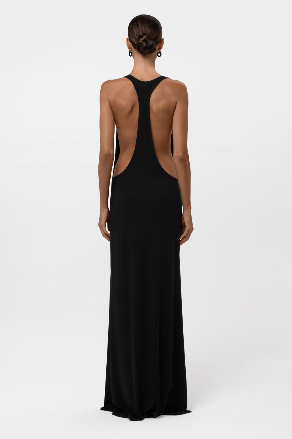 Everyday Jersey Racerback Maxi Dress - Black