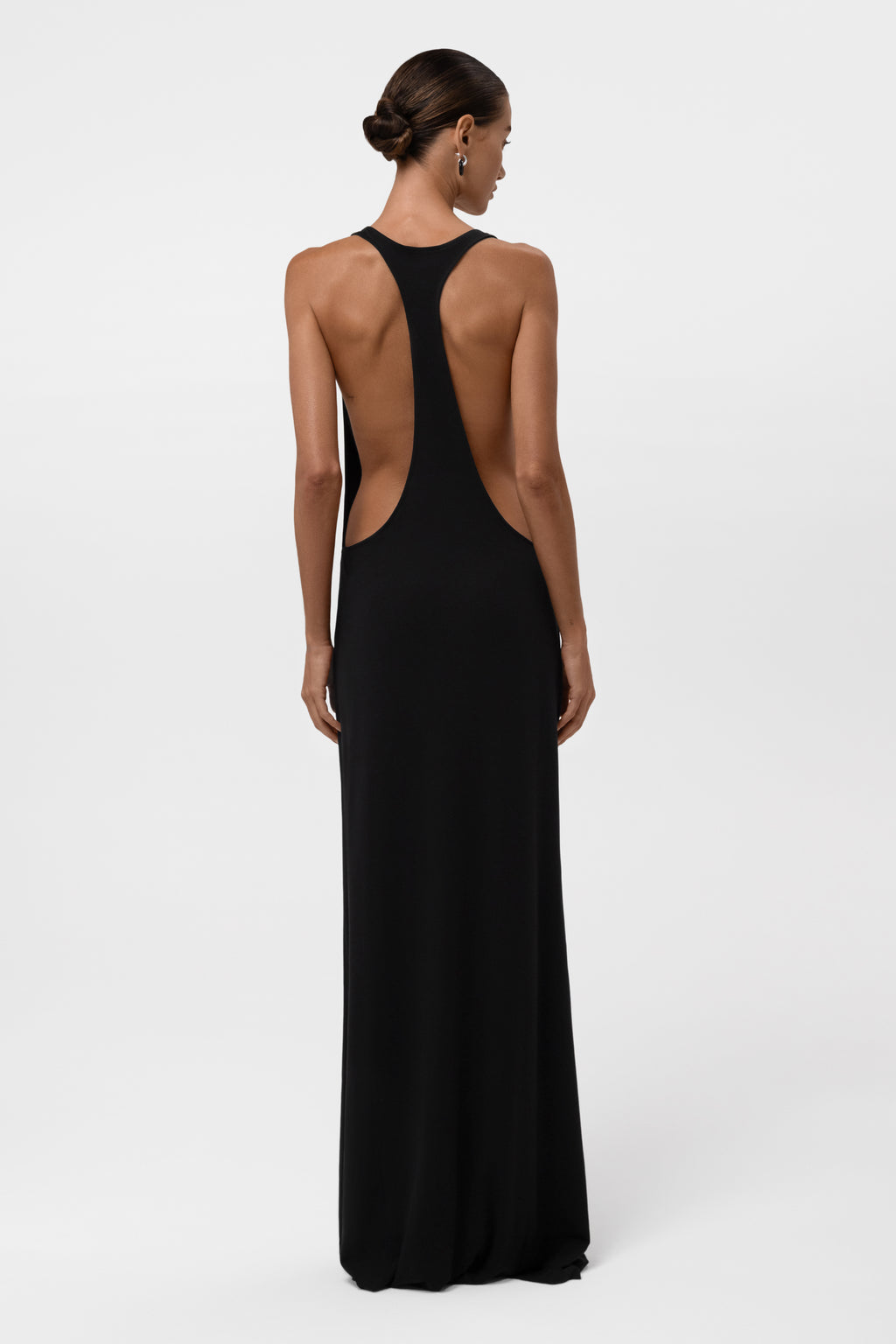 Everyday Jersey Racerback Maxi Dress - Black